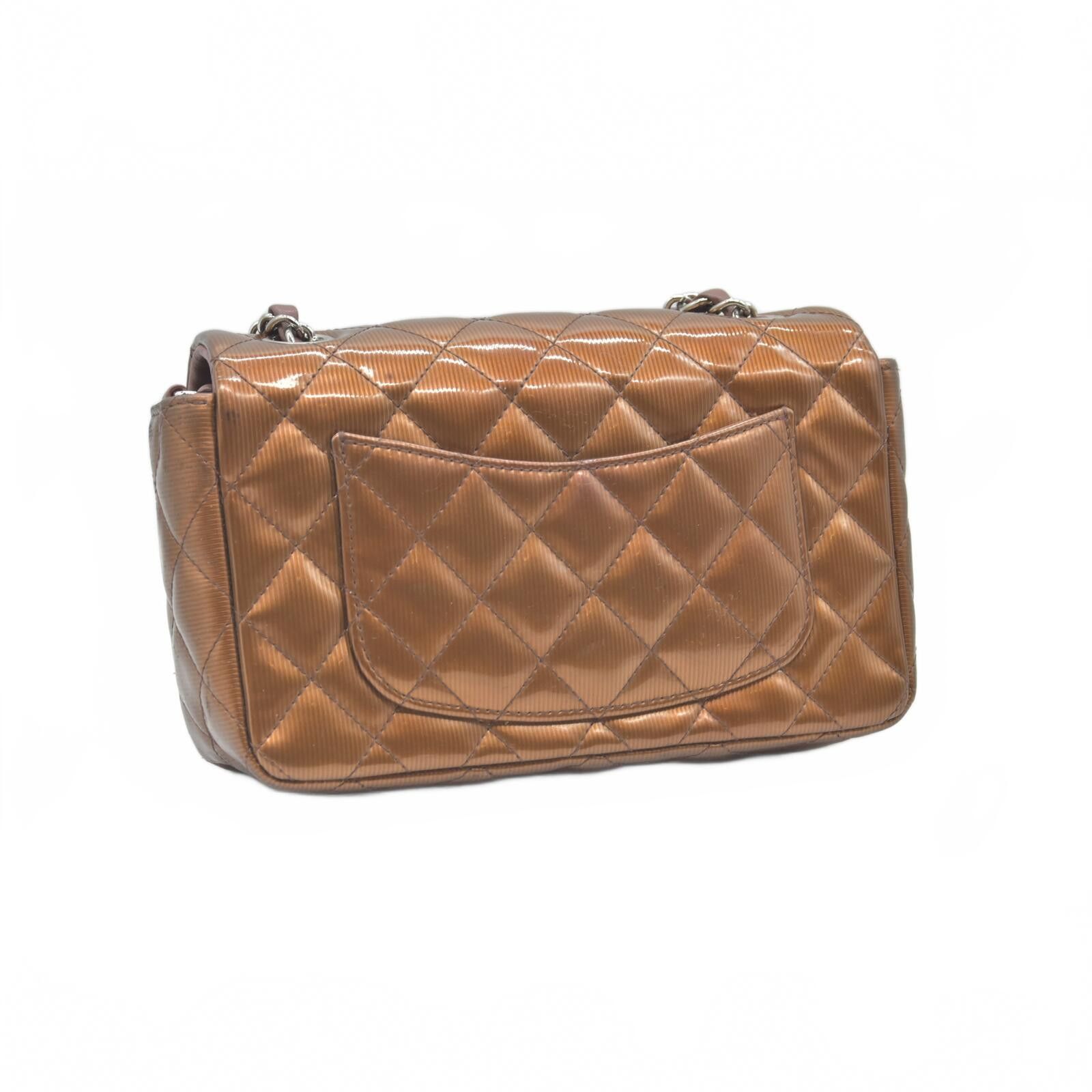 Chanel 2013 Chanel Patent Calfskin Quilted Mini Rectangular Flap Size ONE SIZE - 8 Thumbnail