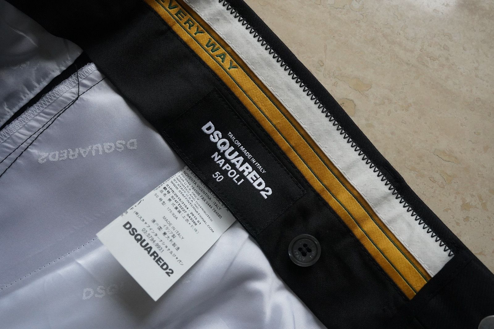 Dsquared2 DSQUARED2 Napoli Tailored Silk-Wool Tux Pants | Size 50 Size US 34 / EU 50 - 5 Thumbnail