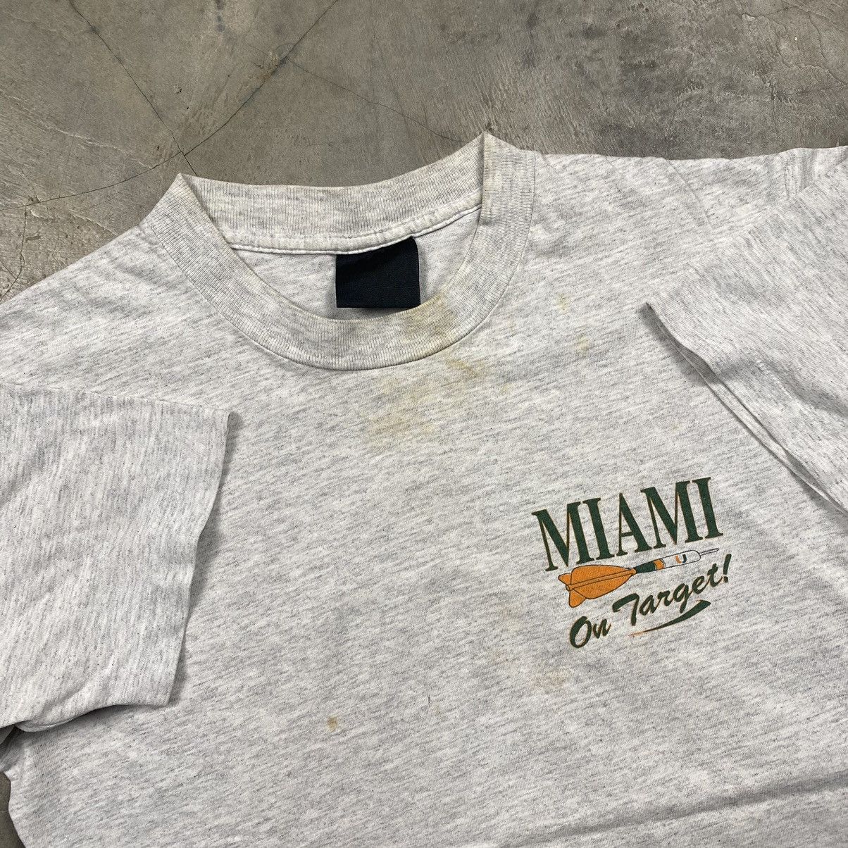 Vintage 90s Miami Dart Sports On Target Tee Size US S / EU 44-46 / 1 - 7 Thumbnail