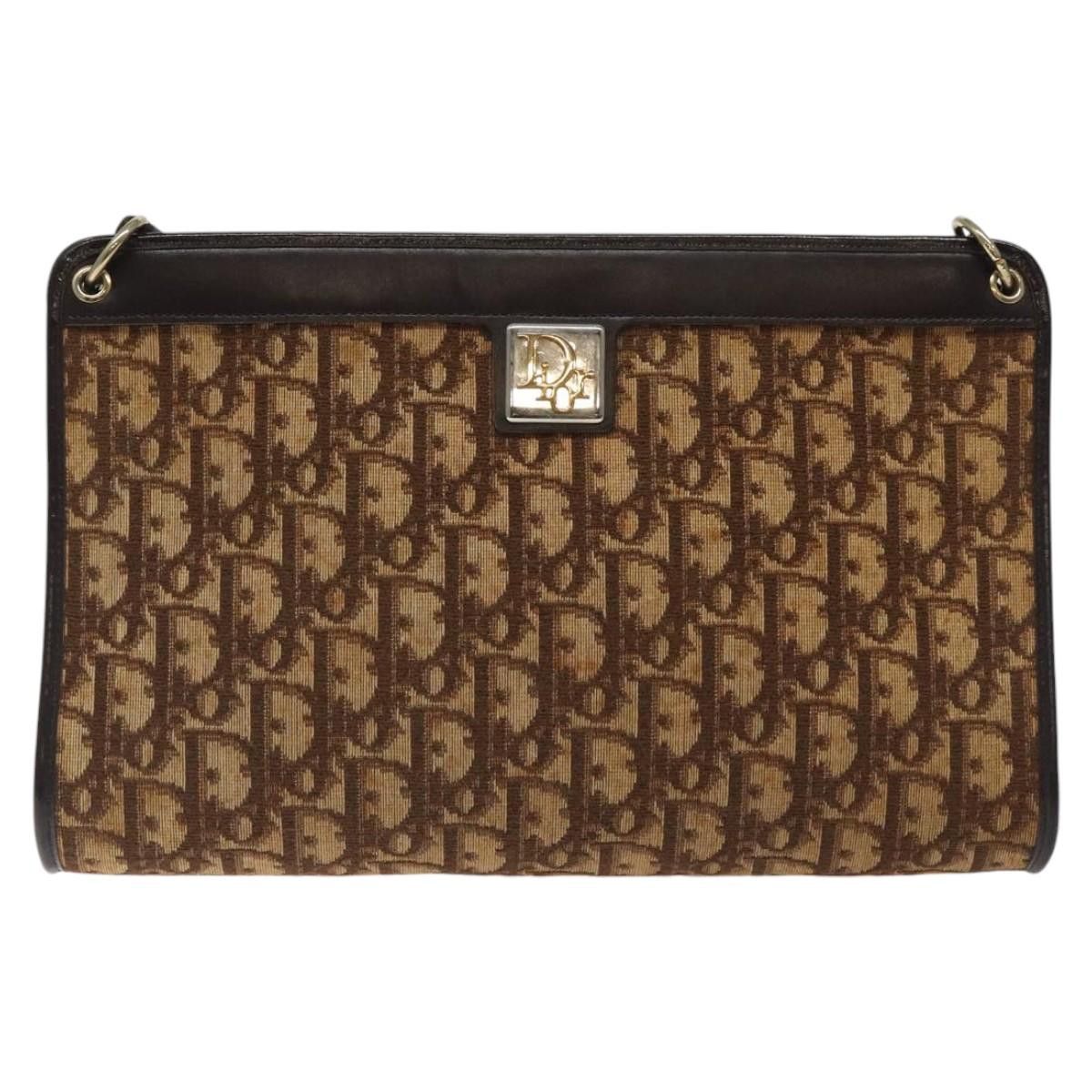 Dior DIOR Trotter Canvas Shoulder Bag Brown Size ONE SIZE - 2 Thumbnail