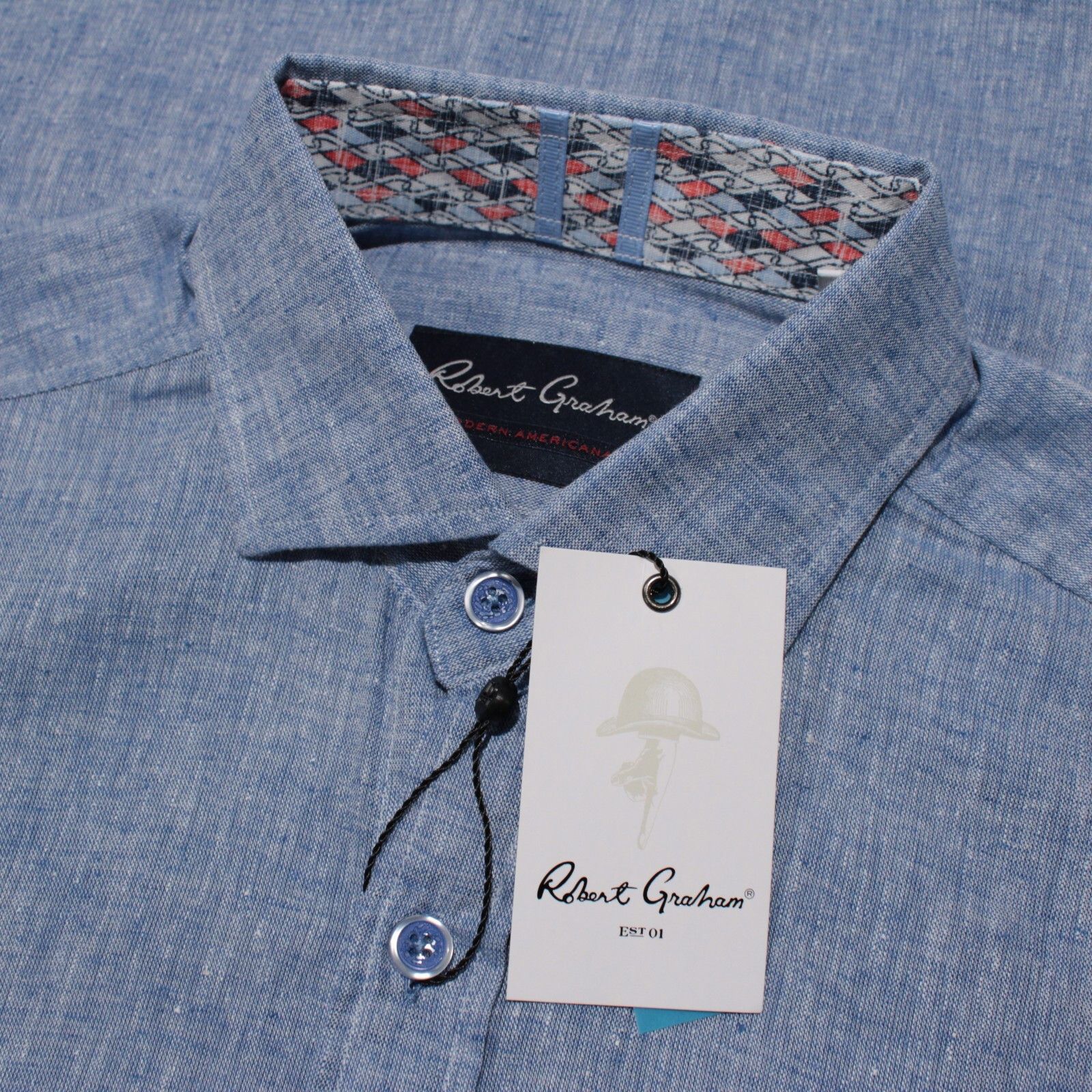 Robert Graham Robert Graham New with tags Shirt Size S US In Blue Size US S / EU 44-46 / 1 - 1 Thumbnail