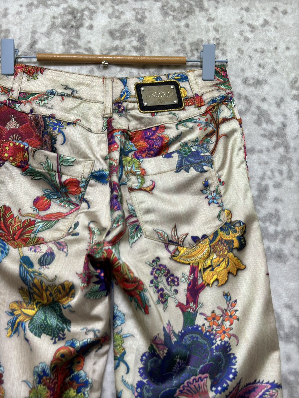 Just Cavalli Just Cavalli 2000s Abstract Floral Print Archive Pants Size US 26 / EU 42 - 10 Thumbnail