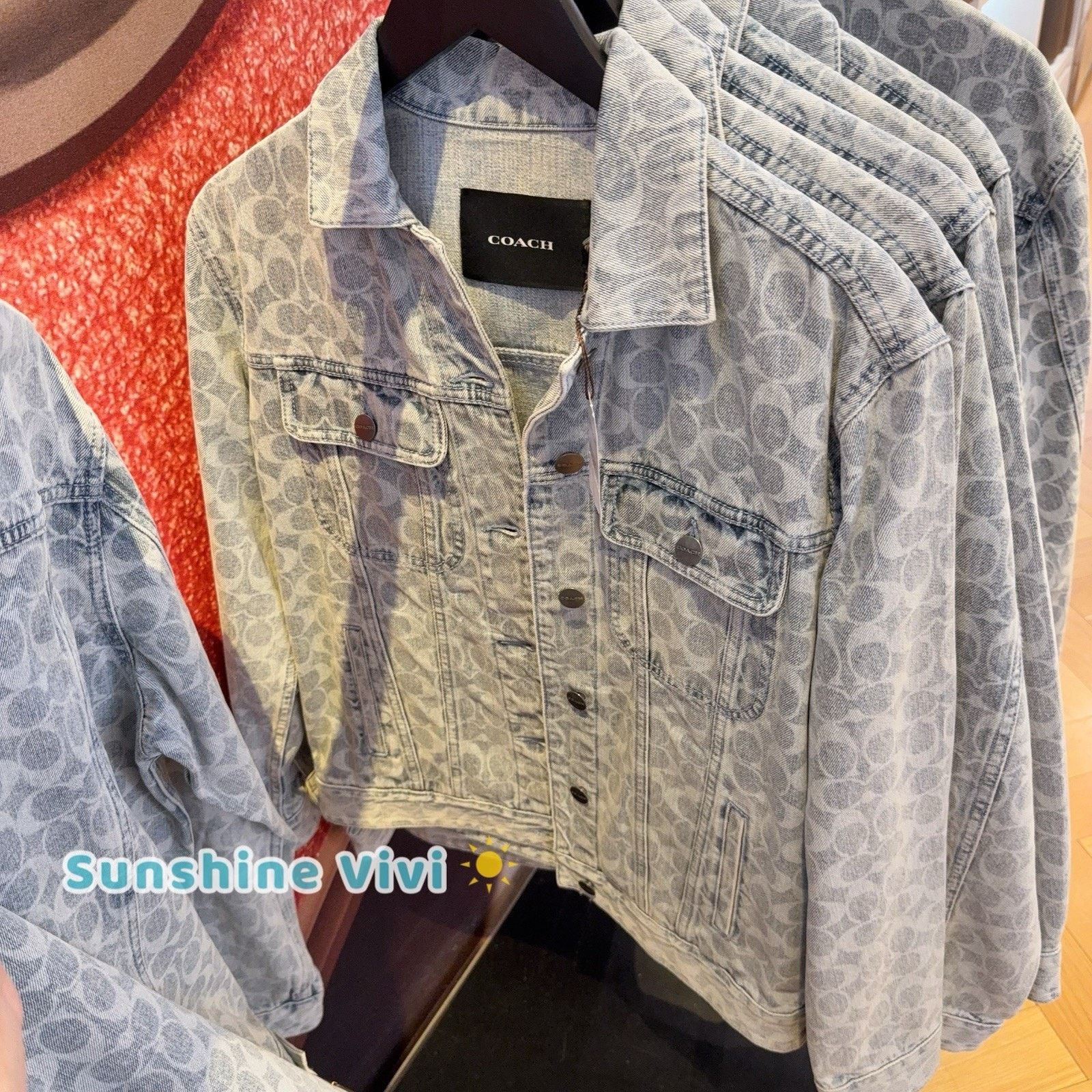 Coach NWT COACH Signature Denim Jacket Woman's C8787 XS Size XS / US 0-2 / IT 36-38 - 2 Thumbnail