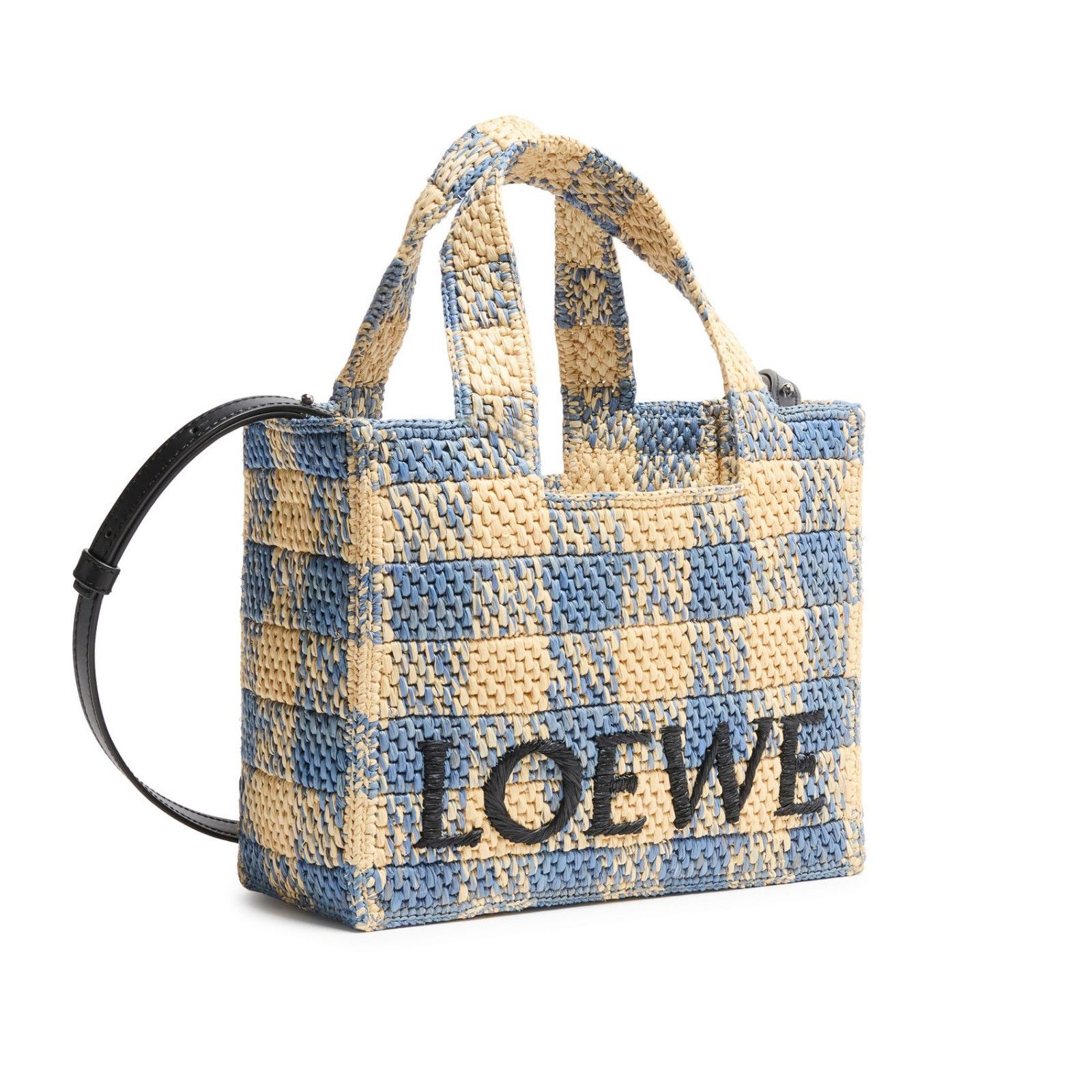 Loewe LOEWE Light Blue/Natural Small Raffia Tote Bag New & Authent Size ONE SIZE - 2 Thumbnail