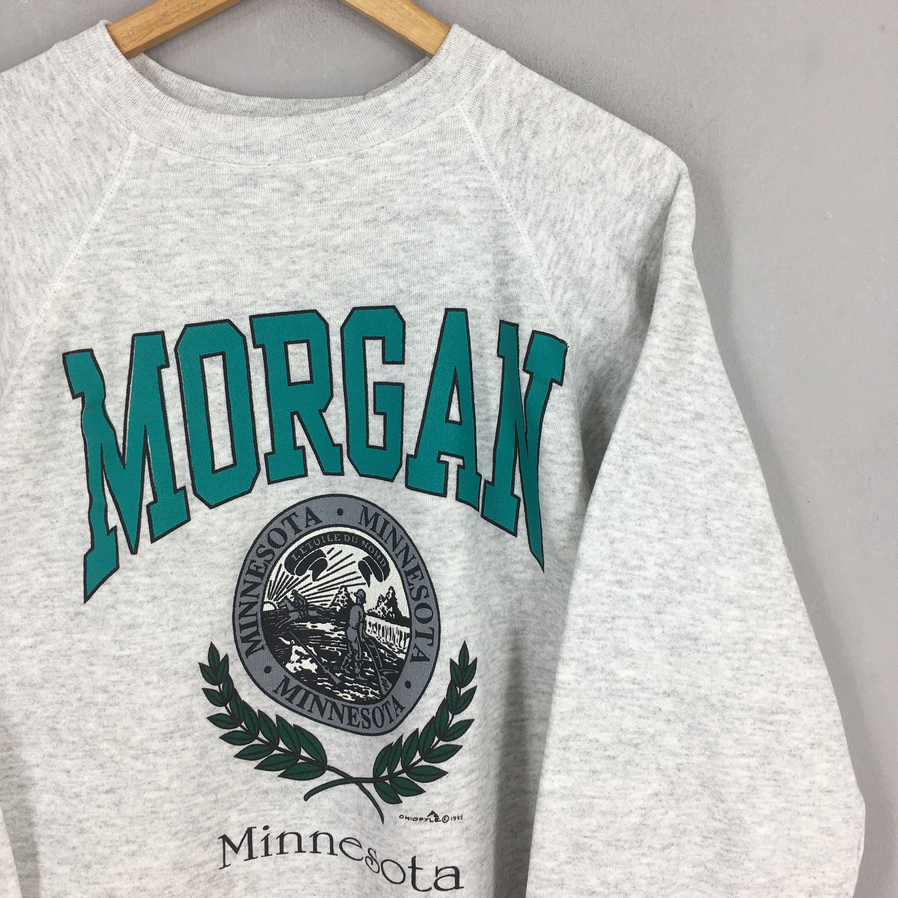 Other Vintage Morgan City Minnesota State Gray Sweatshirt XL Size US XL / EU 56 / 4 - 2 Thumbnail