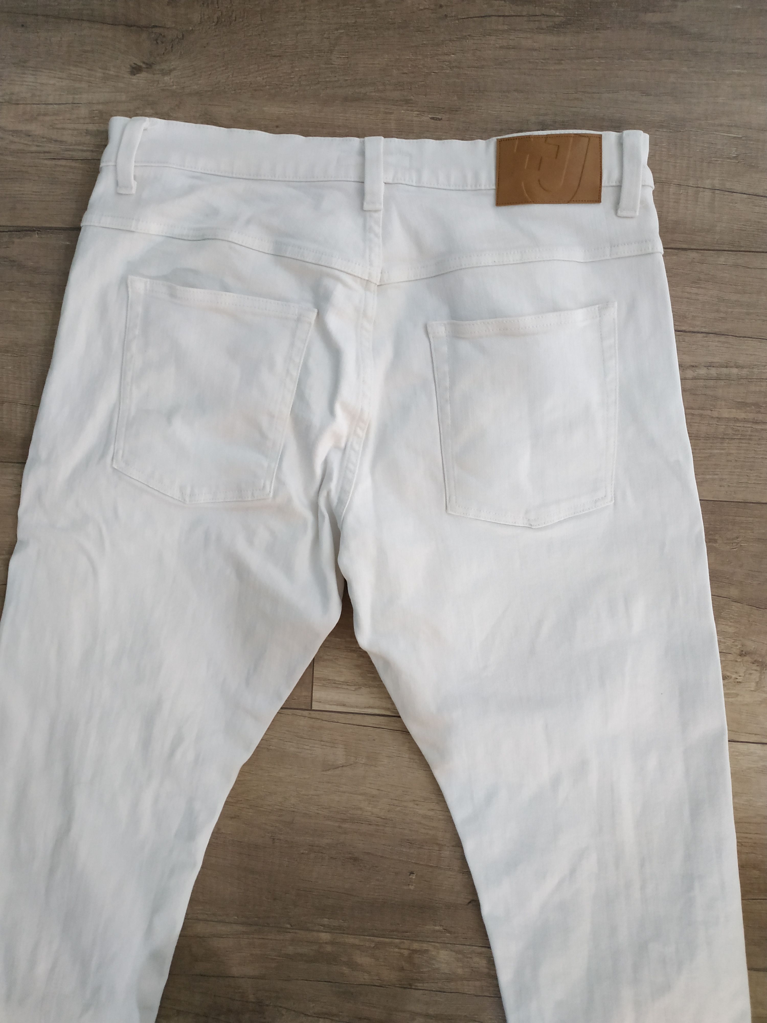 Jil Sander × Uniqlo Uniqlo x Jil Sander Men's White Jeans/ Denim Trousers, W 33 Size US 33 - 6 Thumbnail