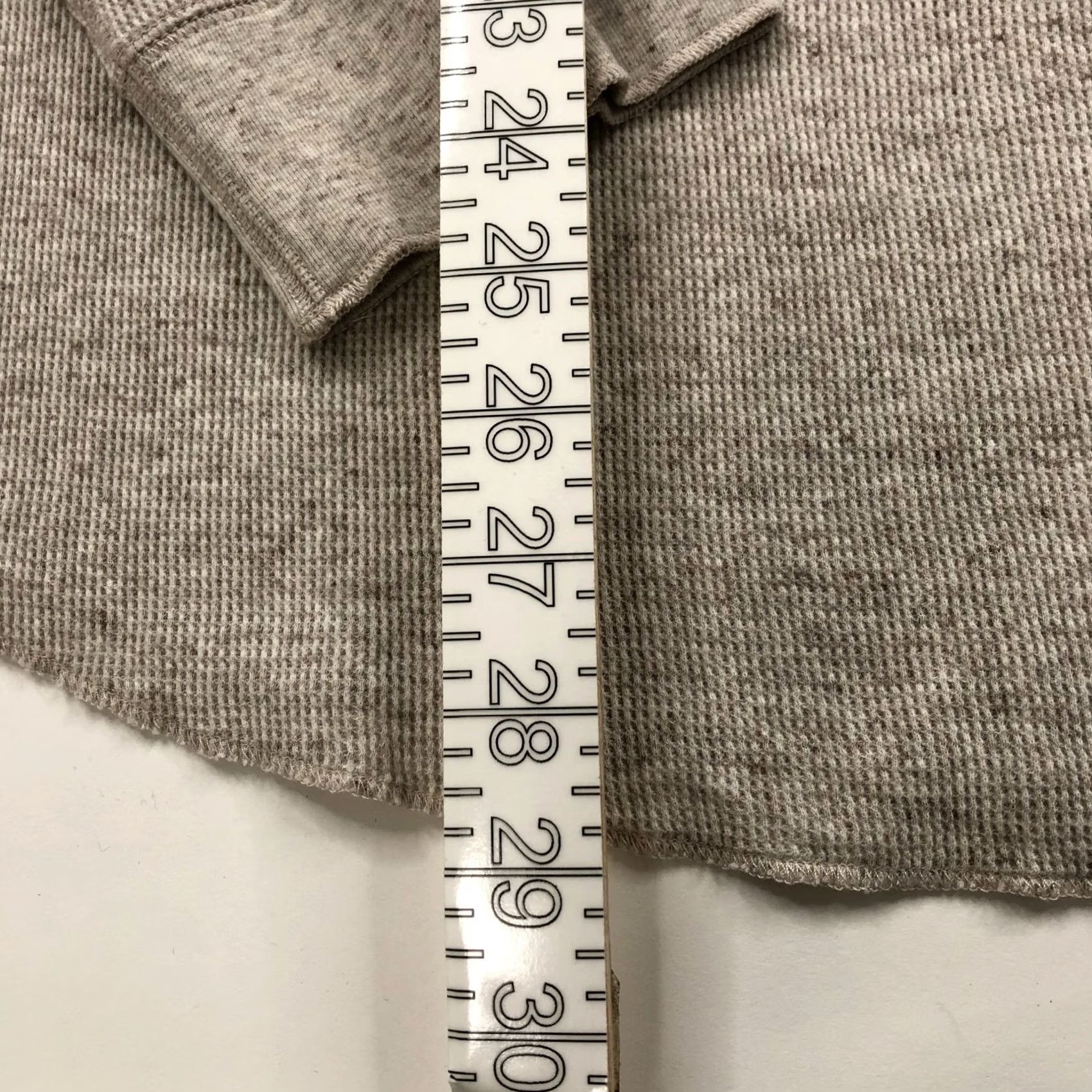 Vince Vince Shirt 2XL Beige Thermal Waffle Long Sleeve Cotton Base Layer Mens Size US XXL / EU 58 / 5 - 3 Thumbnail