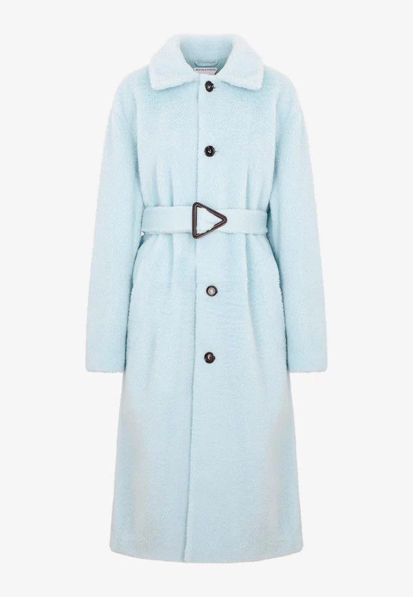 image of Bottega Veneta O1Loc1C0424 708112 Coat In Blue, Women's (Size XS)