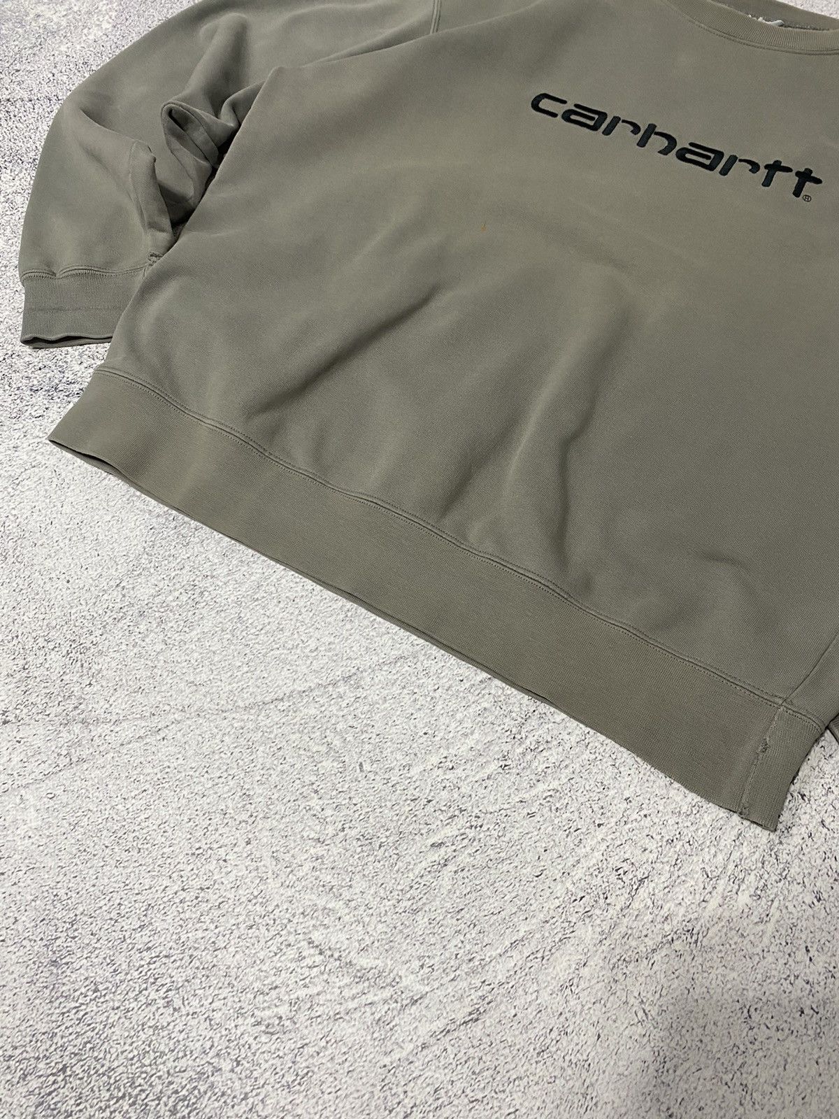 Carhartt × Vintage Vintage Carhartt Big Logo Faded Oversize Sweatshirt Size US L / EU 52-54 / 3 - 4 Thumbnail