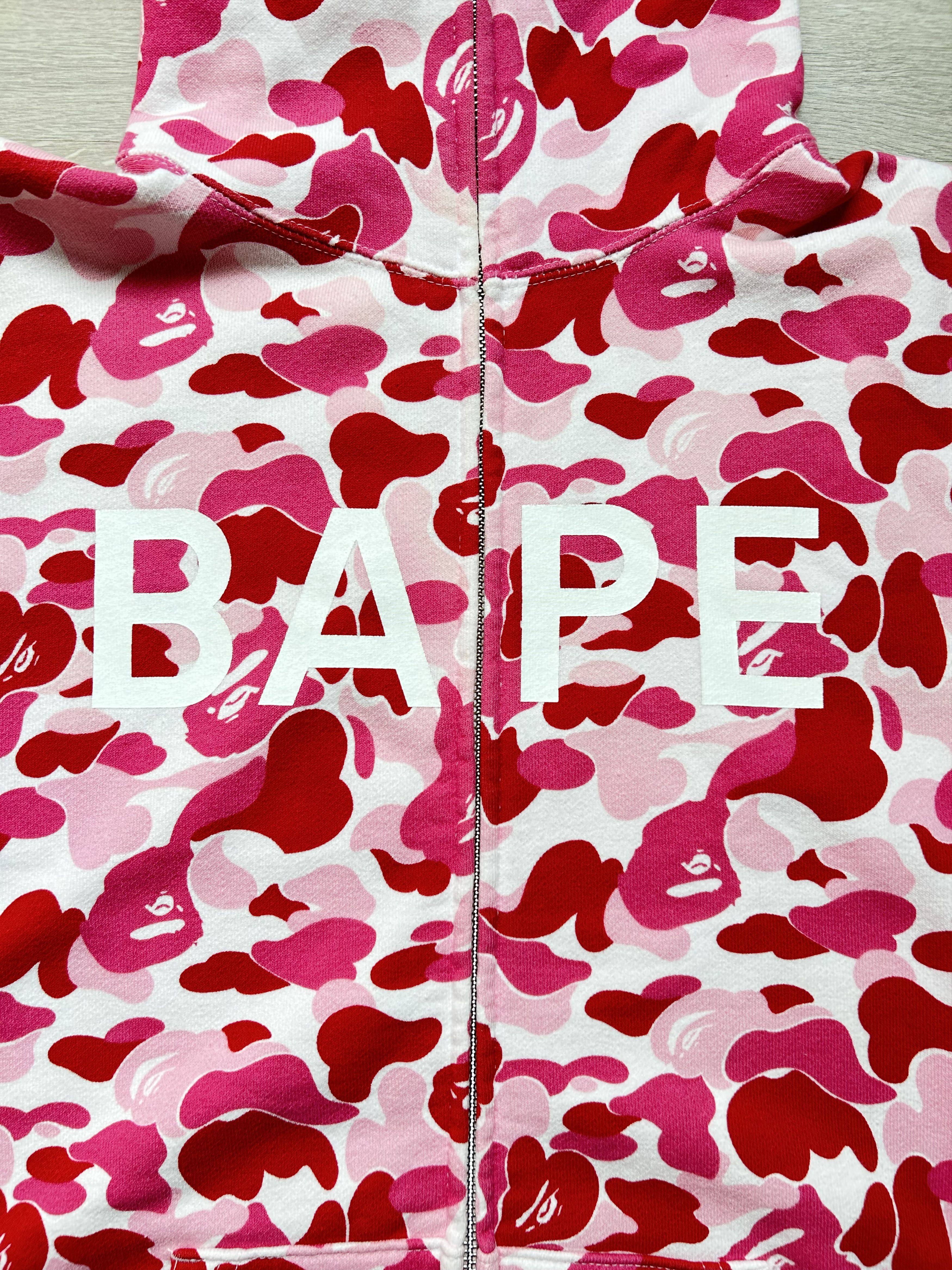 Bape BAPE LOGO ABC Camo Pink Full Zip Hoodie [Size S] Size S / US 4 / IT 40 - 2 Thumbnail