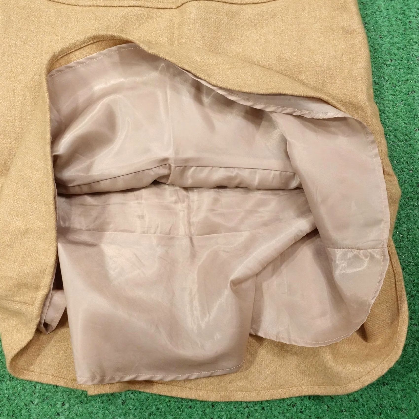 Gap Gap Skirt Womens 6 Beige Tweed Short Flare Lined Zip Workwear Business Size 28" / US 6 / IT 42 - 4 Thumbnail