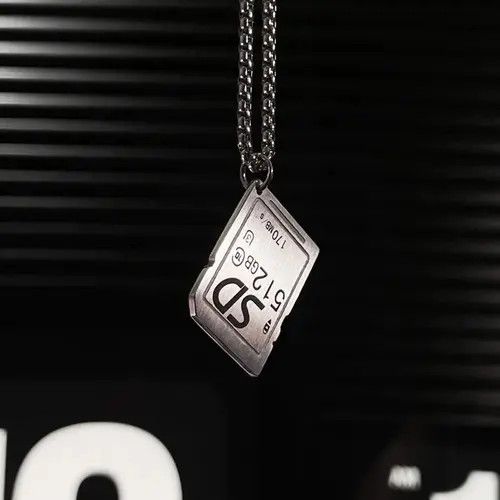 Jewelry SD Card Memory Card Pendant Necklace Size ONE SIZE - 2 Thumbnail