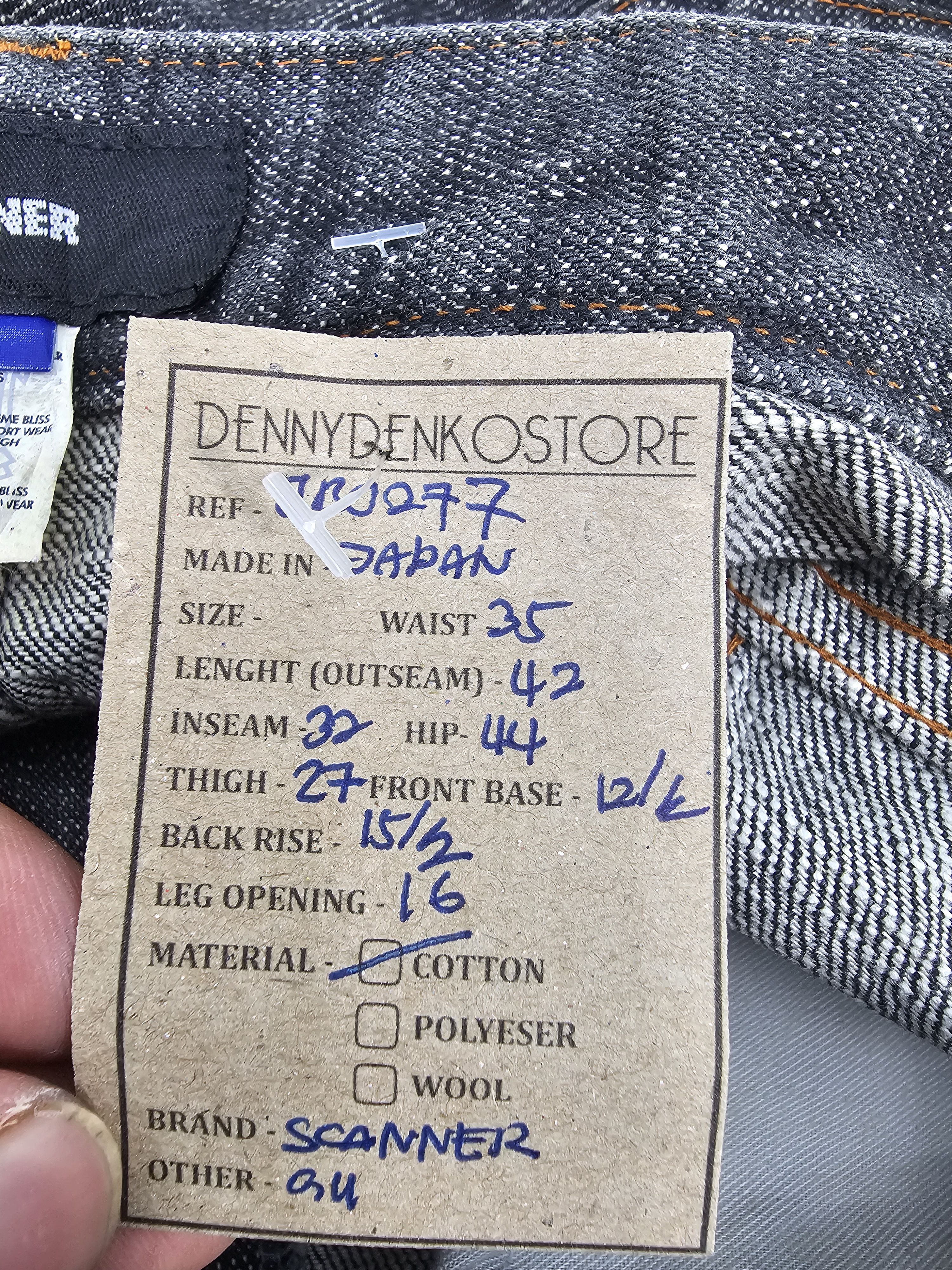 Japanese Brand SCANNER Multi Pockets Carpenter Workwear Jeans JB0277 Size US 35 - 14 Thumbnail