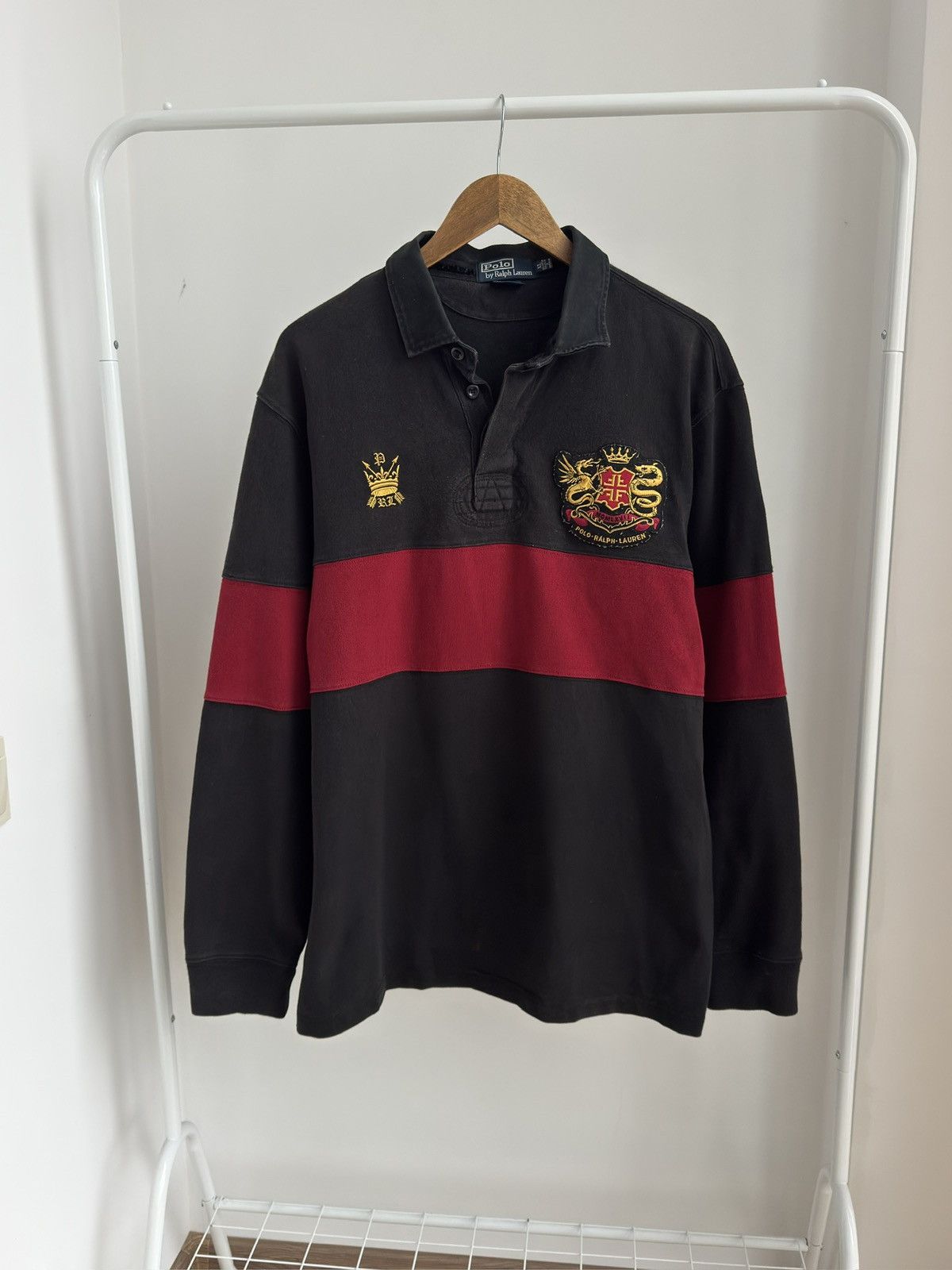 Polo Ralph Lauren Polo Ralph Lauren Royal Crest Dragon L/S Polo Rugby Shirt Size US XL / EU 56 / 4 - 1 Thumbnail