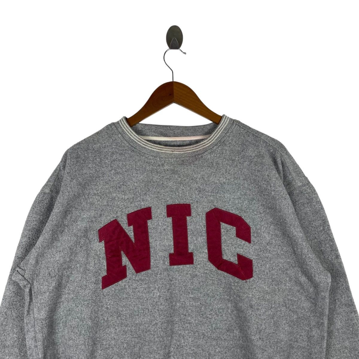 Vintage Vintage NIC Collegiate Fleece Pullover Sweatshirt Size US L / EU 52-54 / 3 - 2 Thumbnail