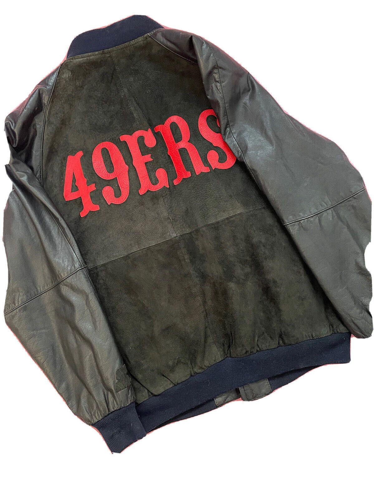 Starter Vintage Starter San Francisco 49ers Suede Leather Jacket XL Size ONE SIZE - 5 Thumbnail