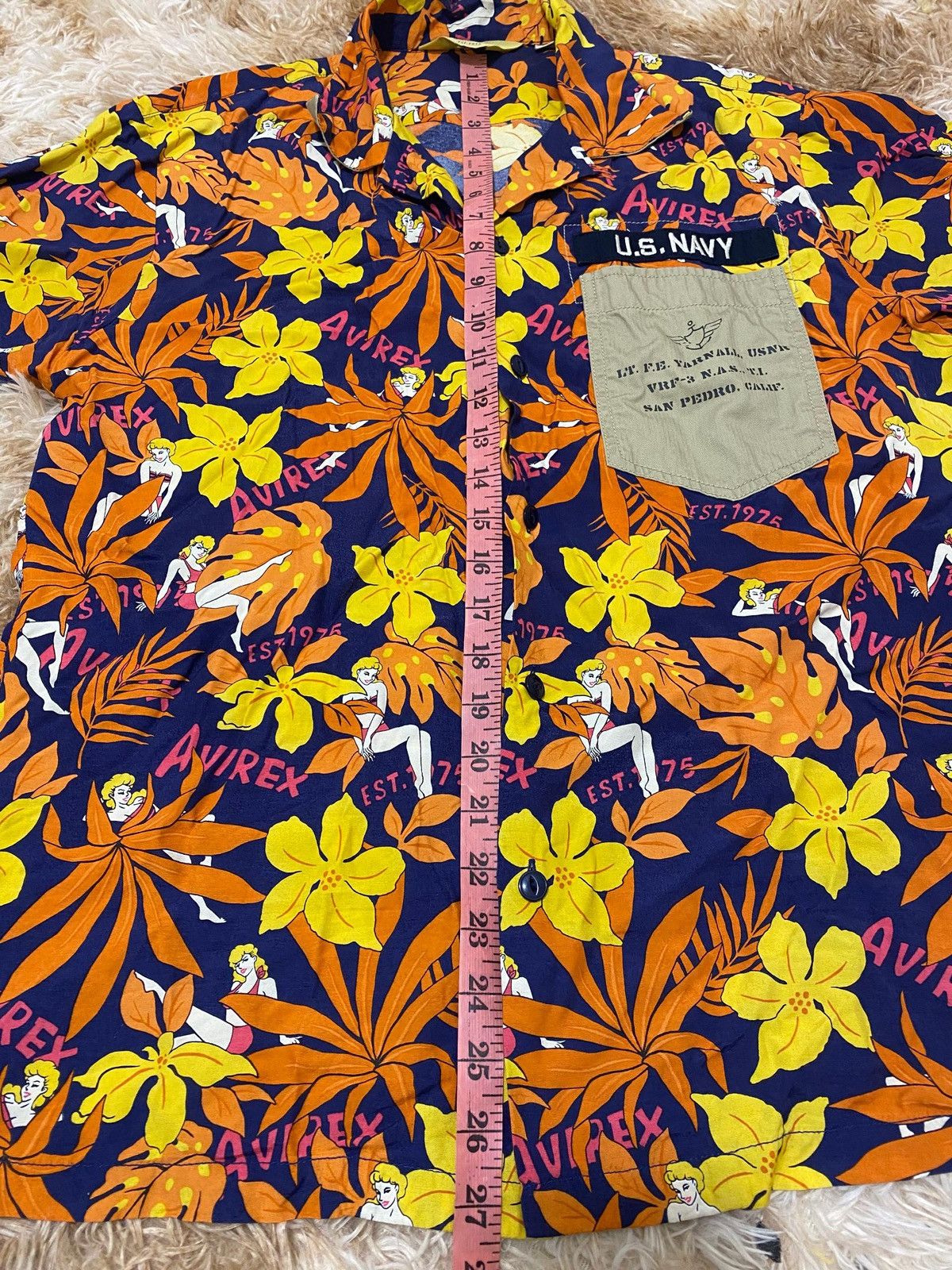 Avirex AVirex japan(ueno shokai)rayon hawaian shirt Size US M / EU 48-50 / 2 - 8 Thumbnail