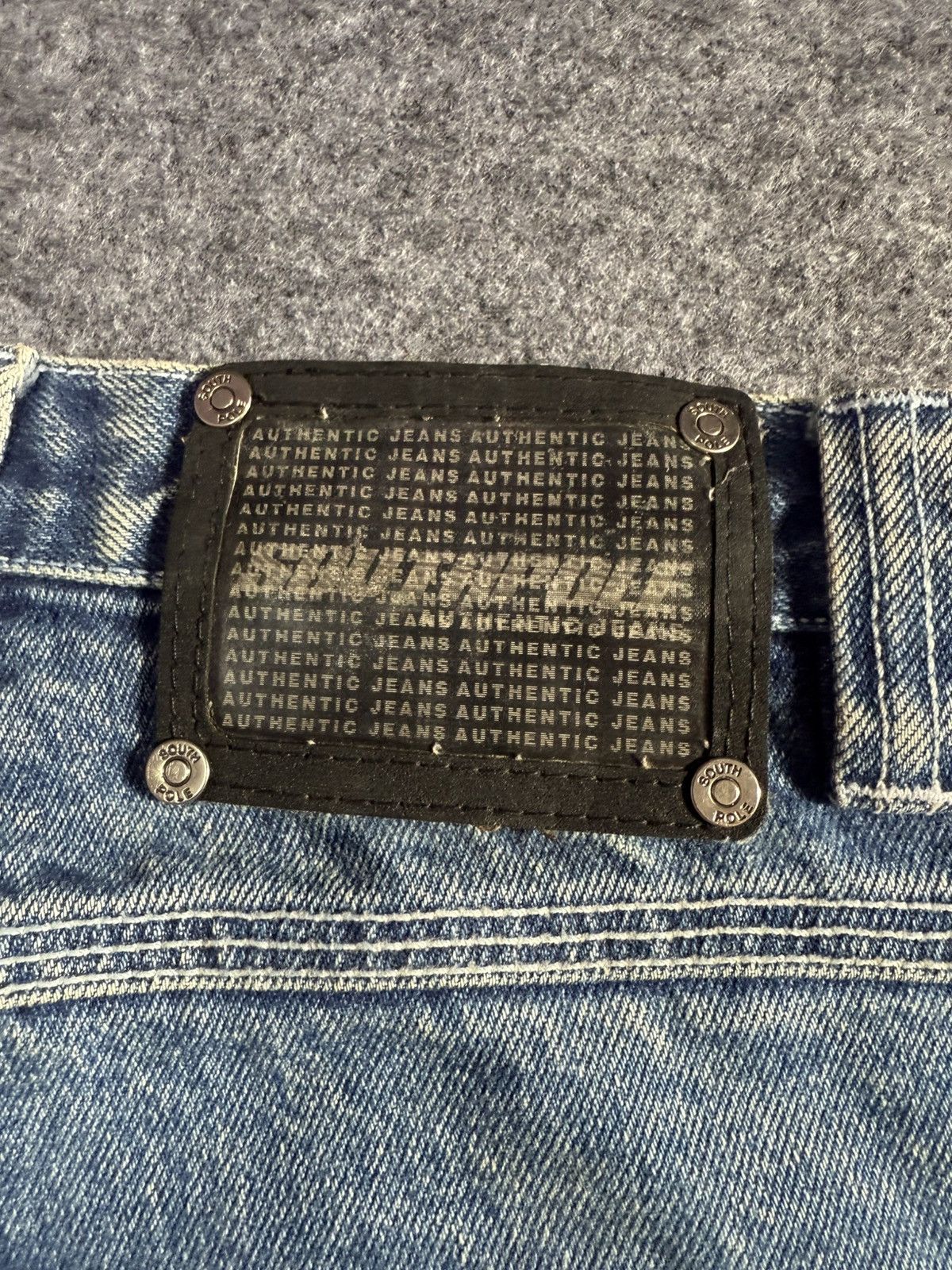 Vintage South Pole Massive Baggy Embroidered Rap Skate Y2k Jeans Size US 32 / EU 48 - 20 Thumbnail