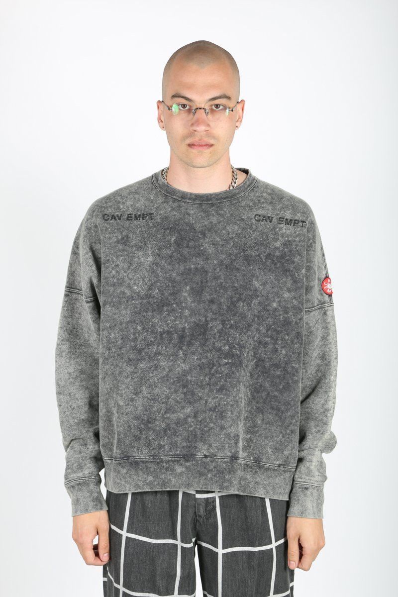 Cav Empt cav empt bleached washed crew Size US L / EU 52-54 / 3 - 1 Thumbnail