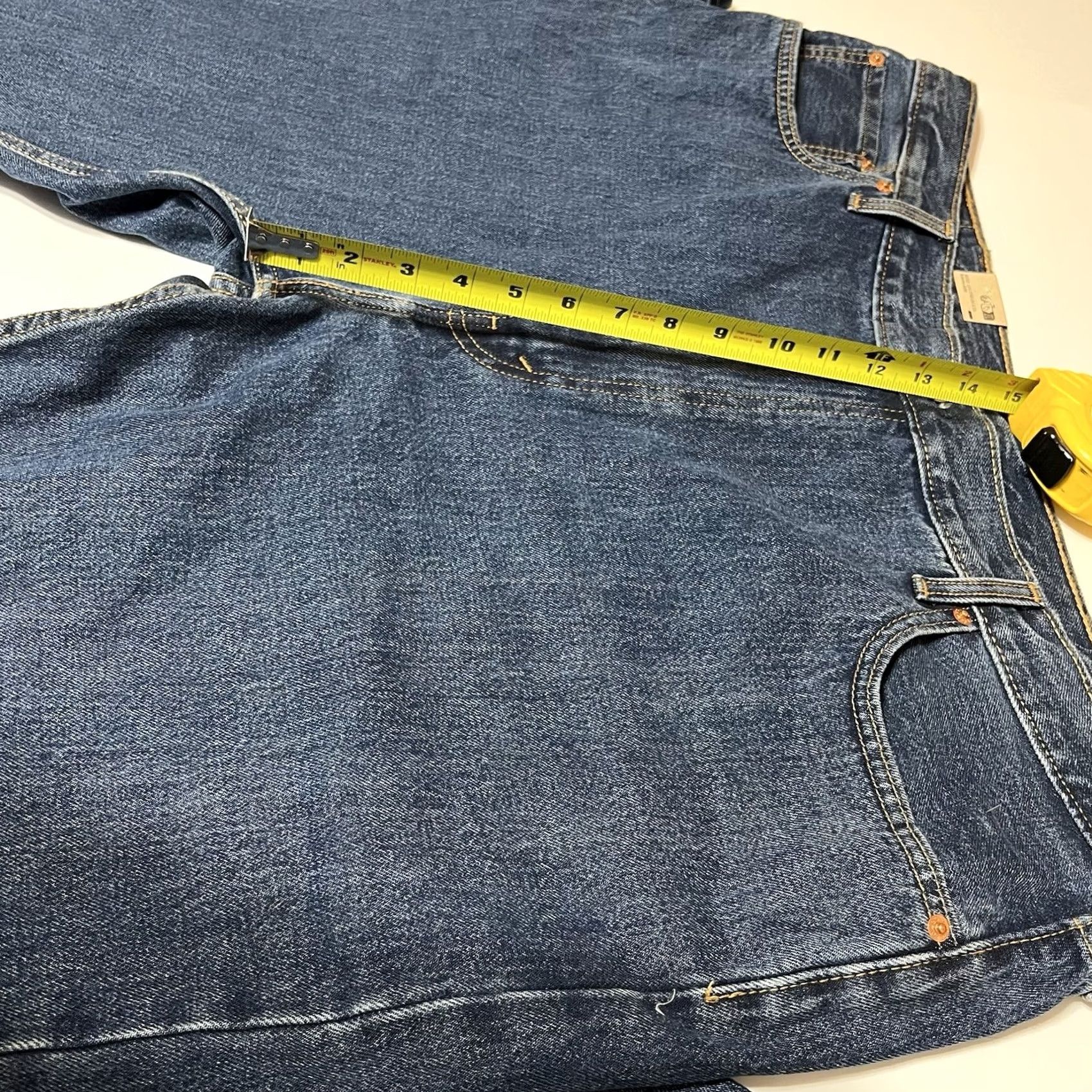 Levi's Levi's 505 Jeans Mens Big Tall 46x34 Blue Denim Straight NWT Work Pants 5-Pocket Size US 30 / EU 46 - 4 Thumbnail
