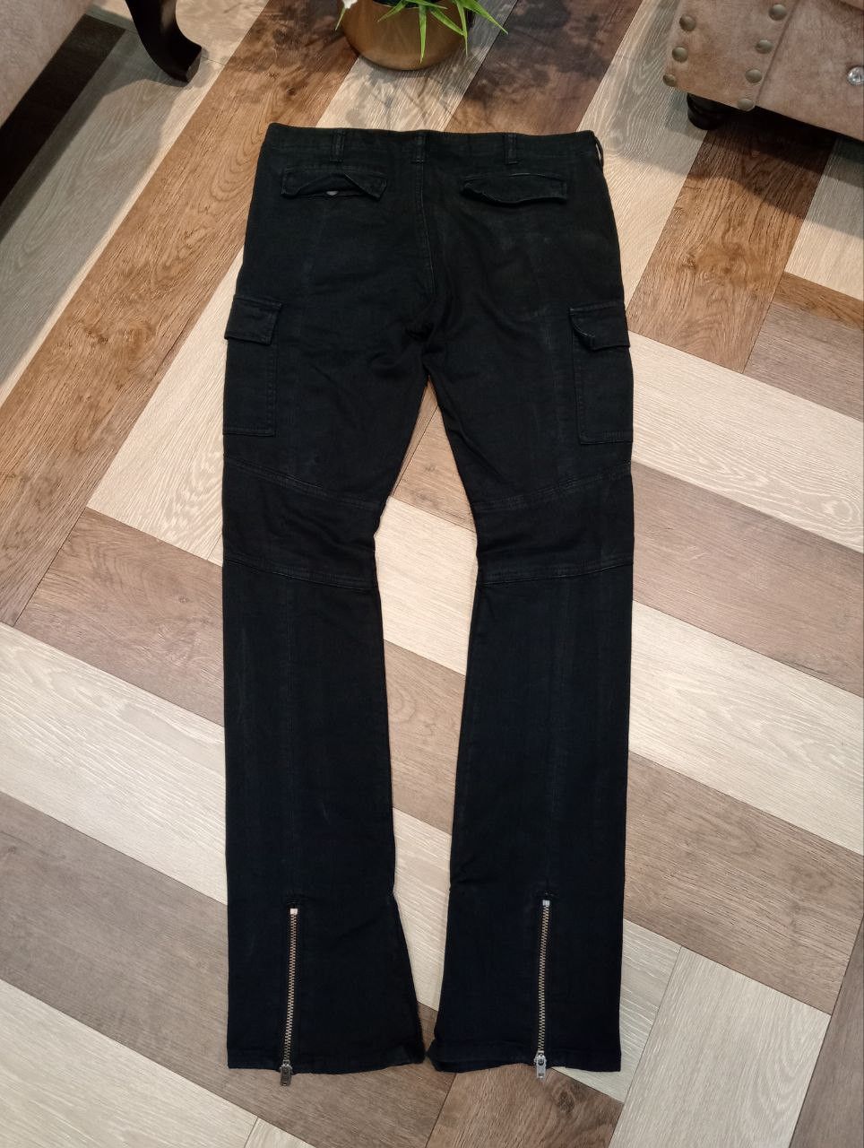BUFFALO BOBS BUFFALO BOBS CRYSTAL ANKLE ZIP CARGO PANTS - BLACK Size US 33 - 7 Thumbnail