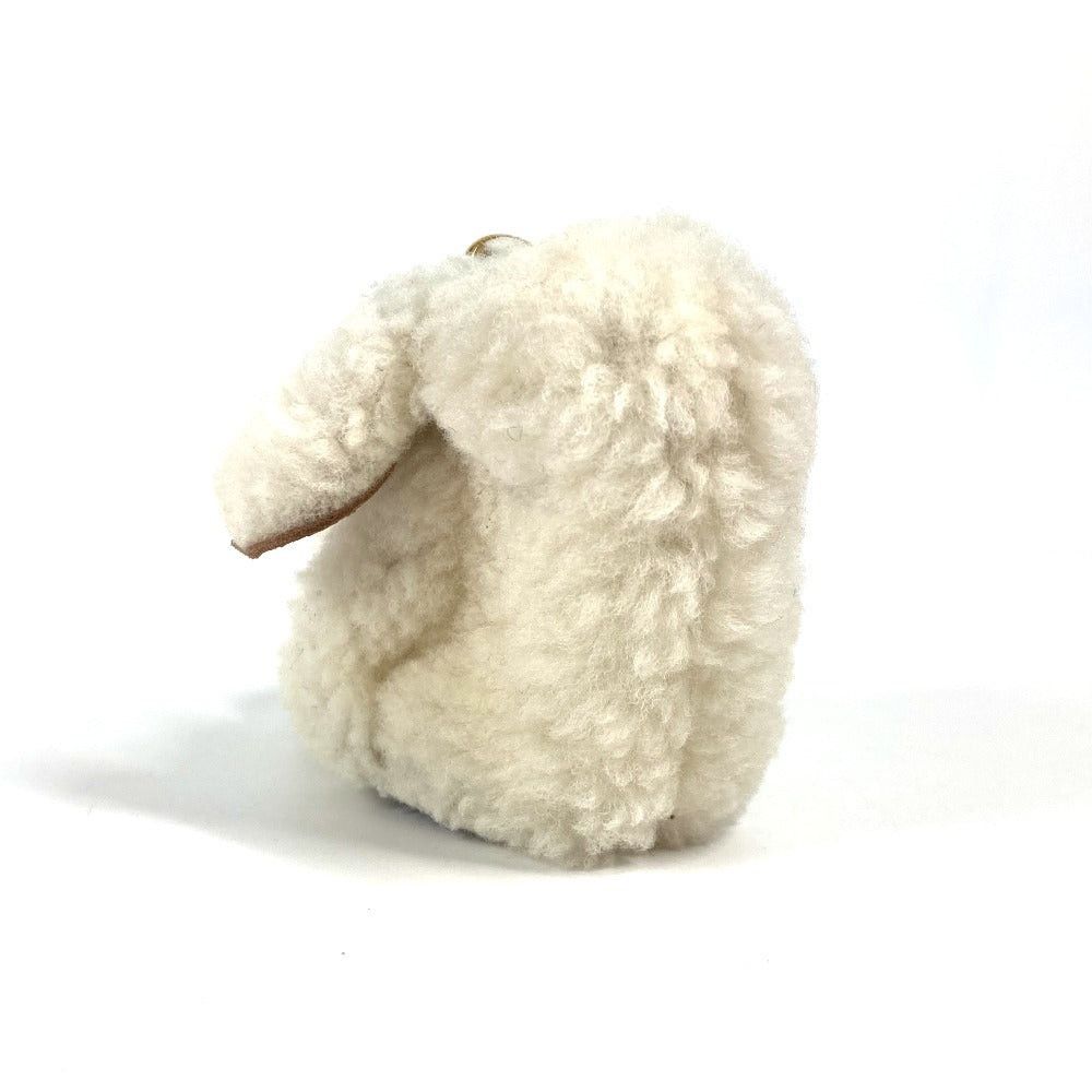 Loewe Loewe Wallet Change Purse Fur Bag Charm Keychain Coin Leather Unisex Ivory-White Size ONE SIZE - 1 Thumbnail