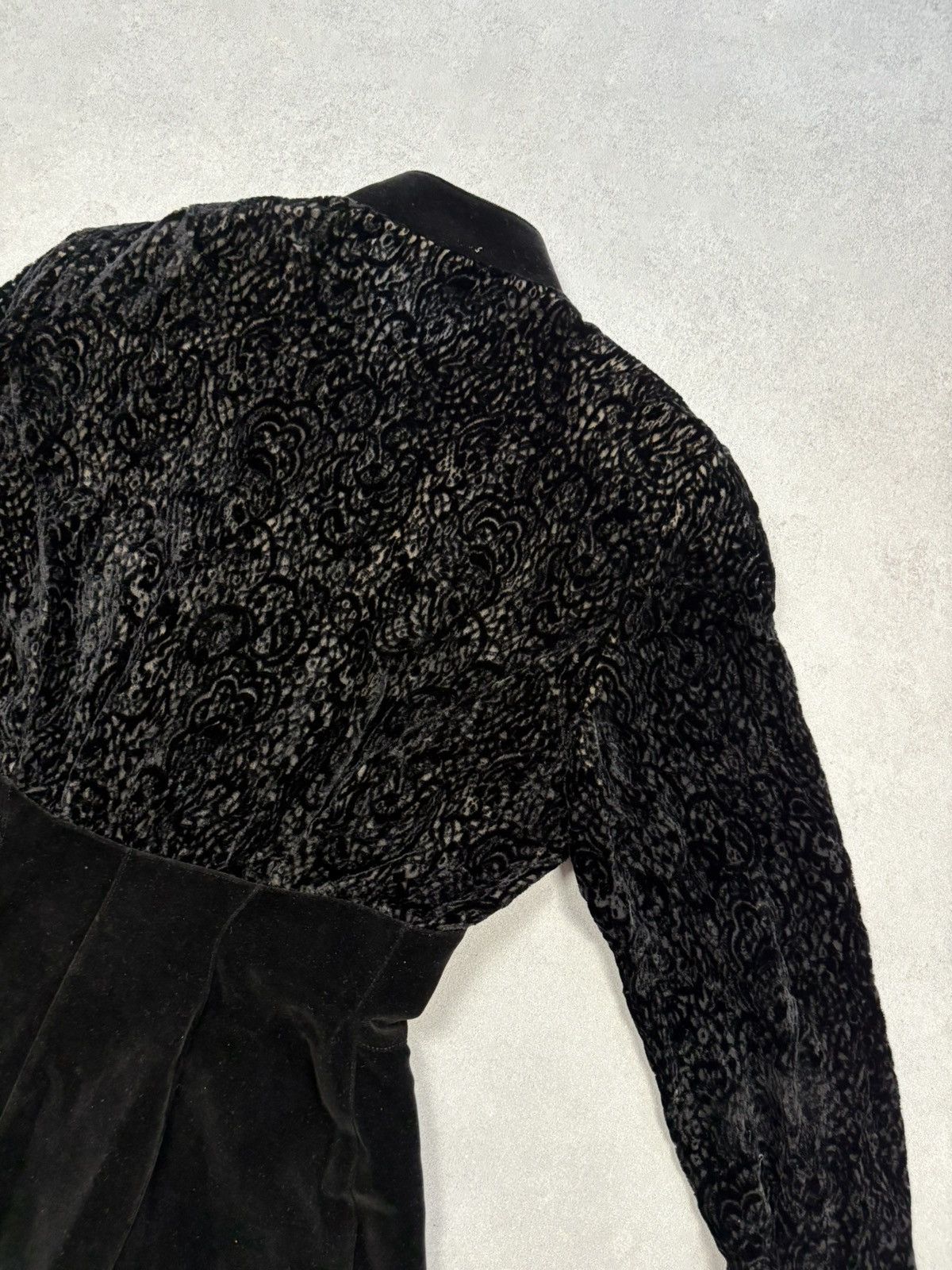 Thierry Mugler Thierry Mugler 1989 Vintage Black Velvet Suit Skirt Set Size M / US 6-8 / IT 42-44 - 24 Thumbnail