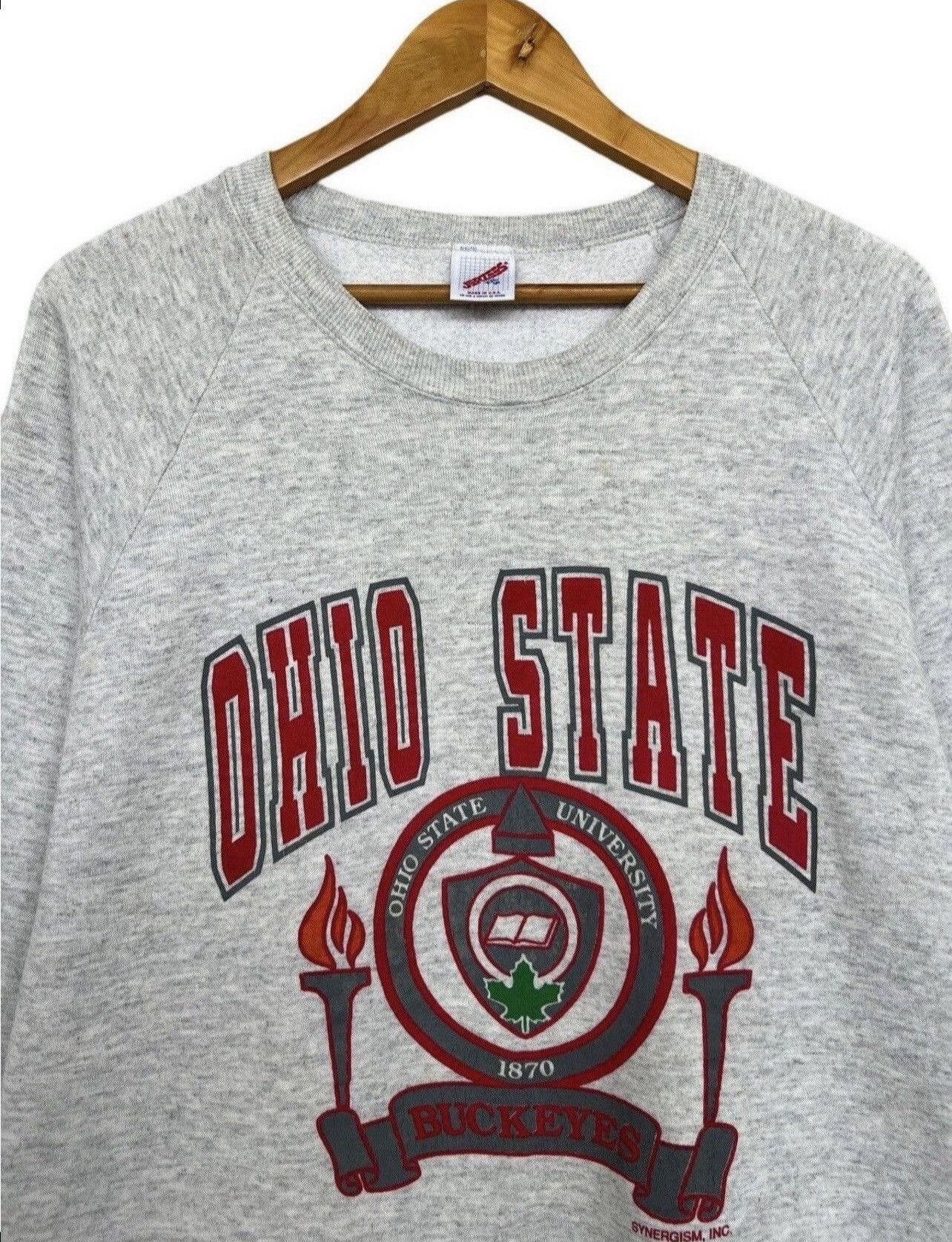 Vintage Vintage 90s Ohio State University Buckeyes Sweatshirt Large Size US L / EU 52-54 / 3 - 2 Thumbnail