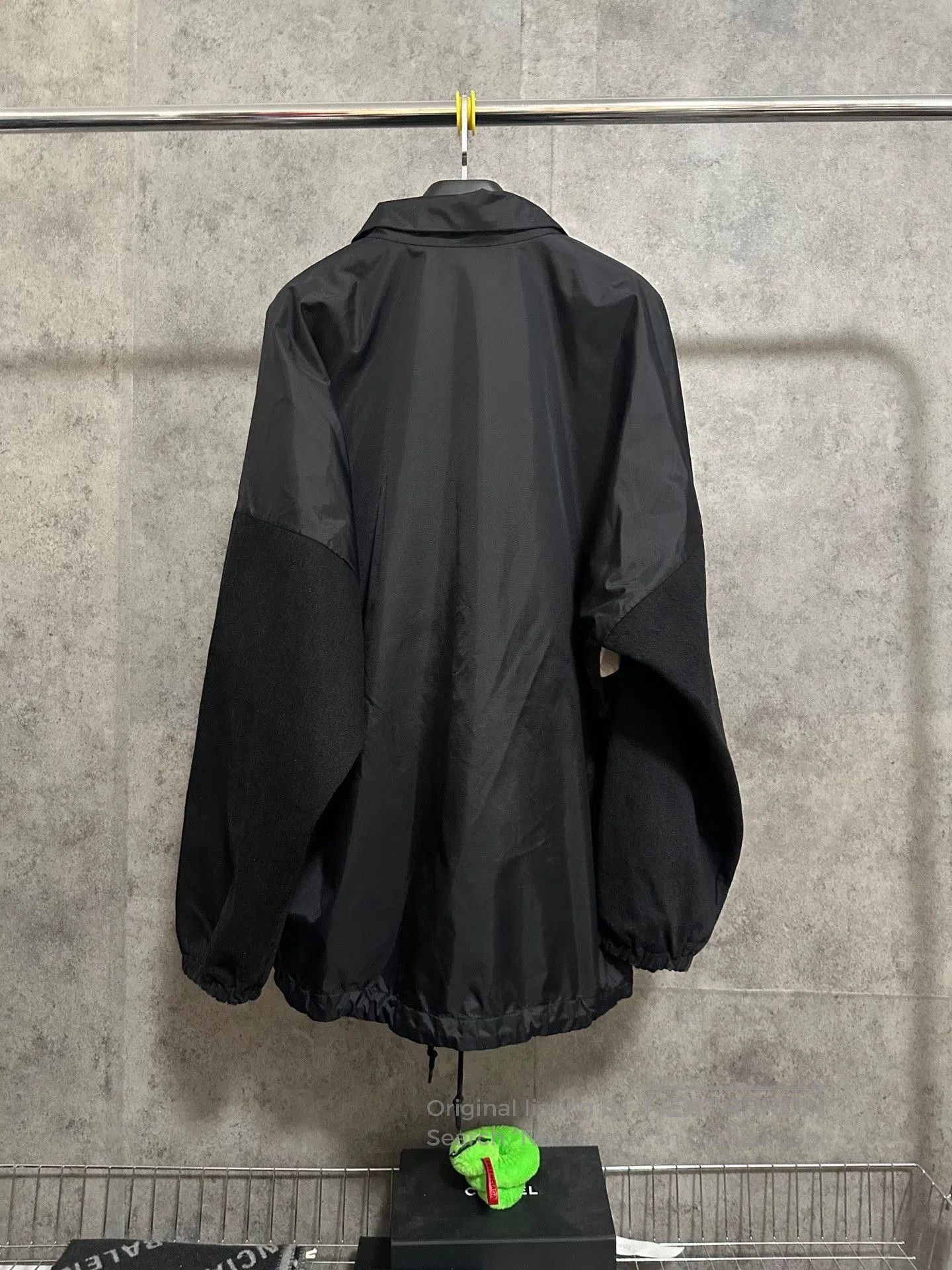 Balenciaga Balenciaga Nylon Denim Logo Black Jacket. Size US M / EU 48-50 / 2 - 4 Thumbnail