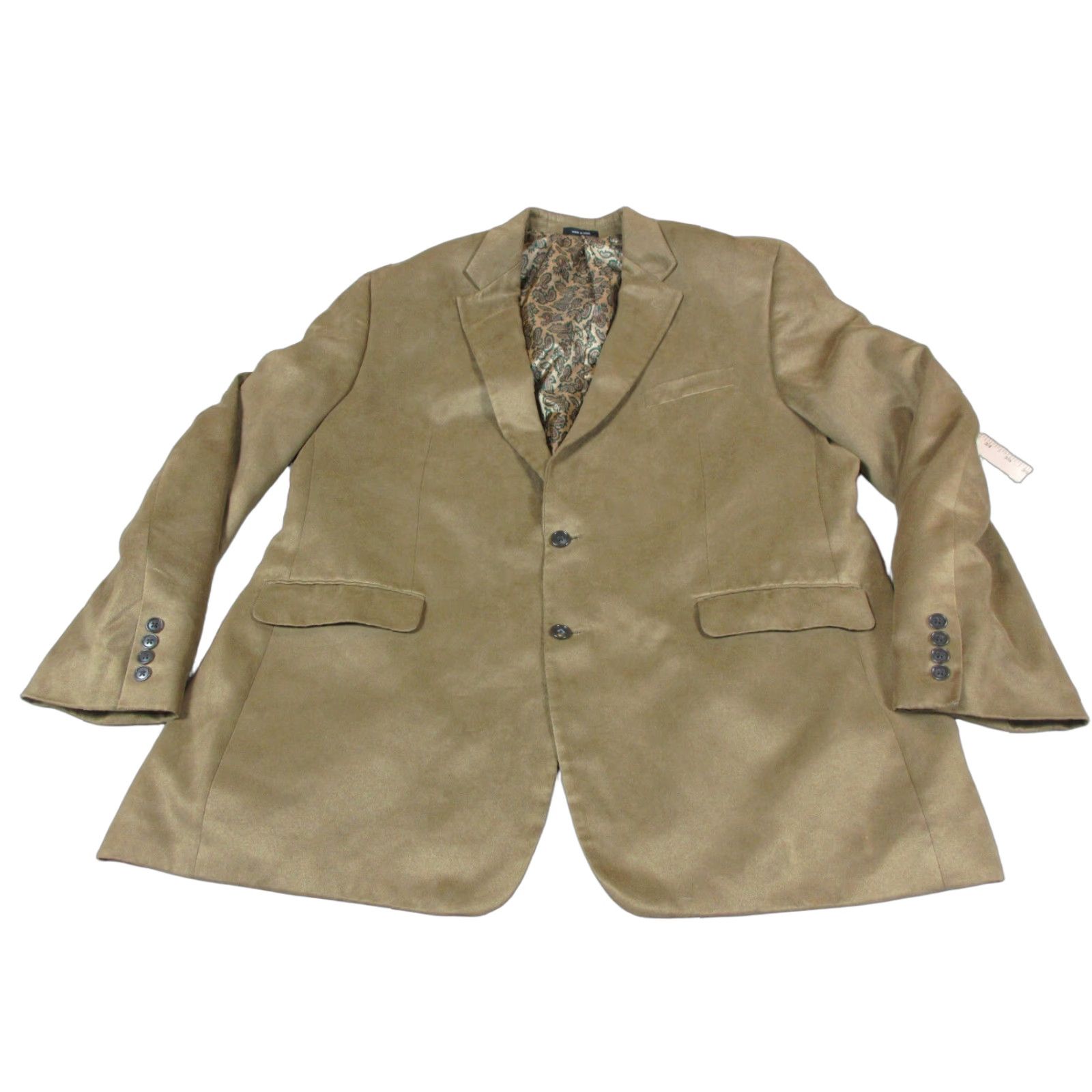 Ralph Lauren Lauren Ralph Lauren Blazer Jacket Mens 48 L Brown Faux Suede Lined Sport Coat Size 48R - 1 Thumbnail