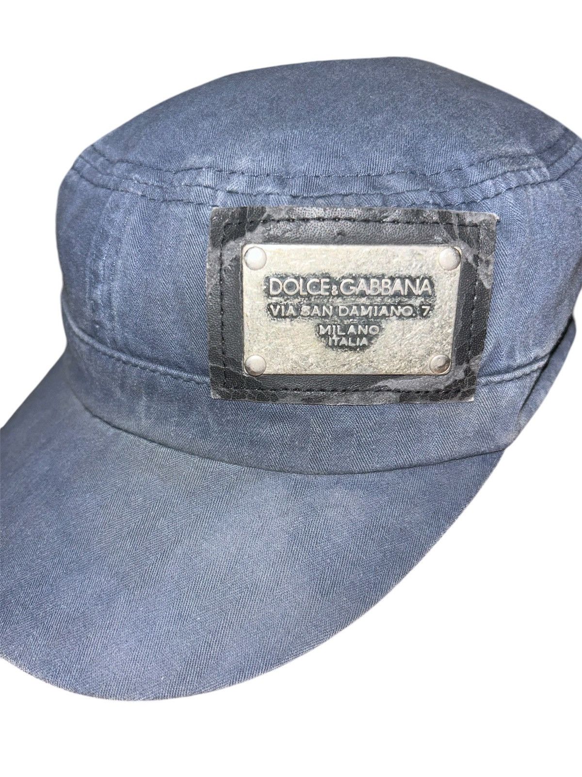 Dolce & Gabbana Dolce & Gabbana Distressed Patrol Cap Size ONE SIZE - 2 Thumbnail