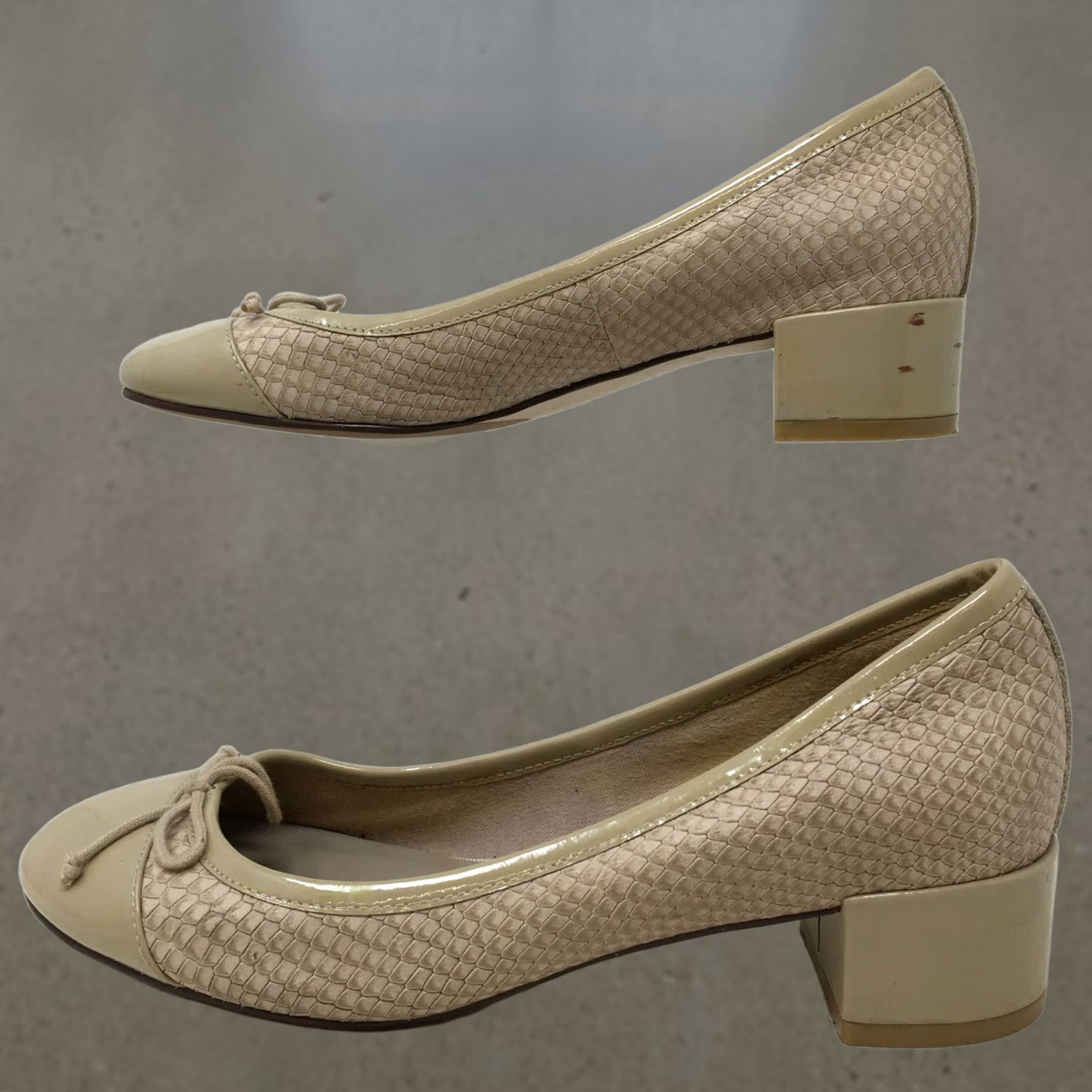 Cole Haan Cole Haan Heels Womens 5.5 B Grand OS Pump Cap Toe Snake Print Brown Block OS Pump Womens Shoes Brown Snake Print Cap Toe Pump Size ONE SIZE - 1 Thumbnail