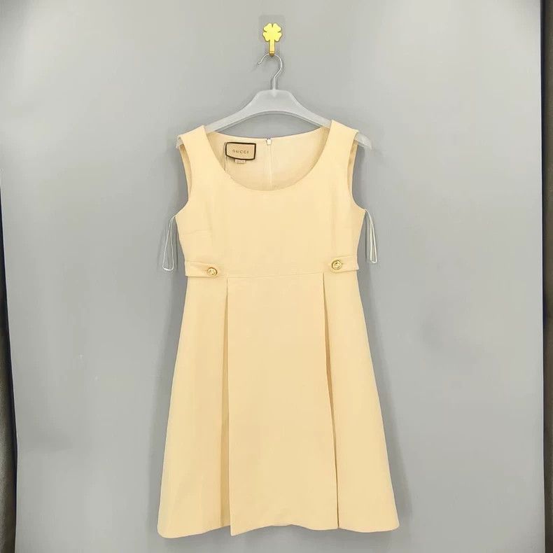 Gucci Gucci Double G gold buckle sleeveless dress Size M / US 6-8 / IT 42-44 - 1 Thumbnail