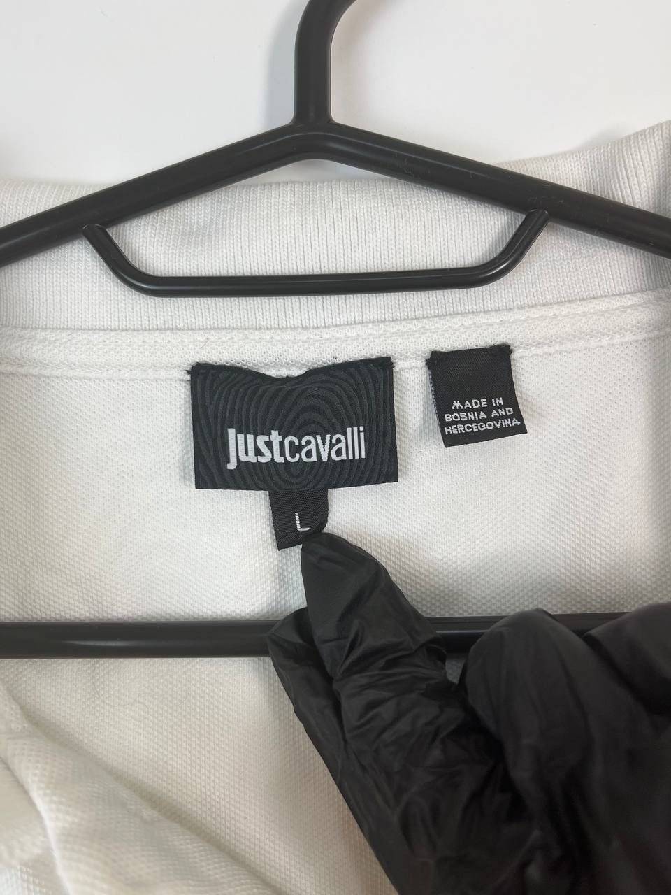 Just Cavalli JUST CAVALLI WHITE LONG SLEEVE POLO SHIRT SIZE L Size US L / EU 52-54 / 3 - 3 Thumbnail