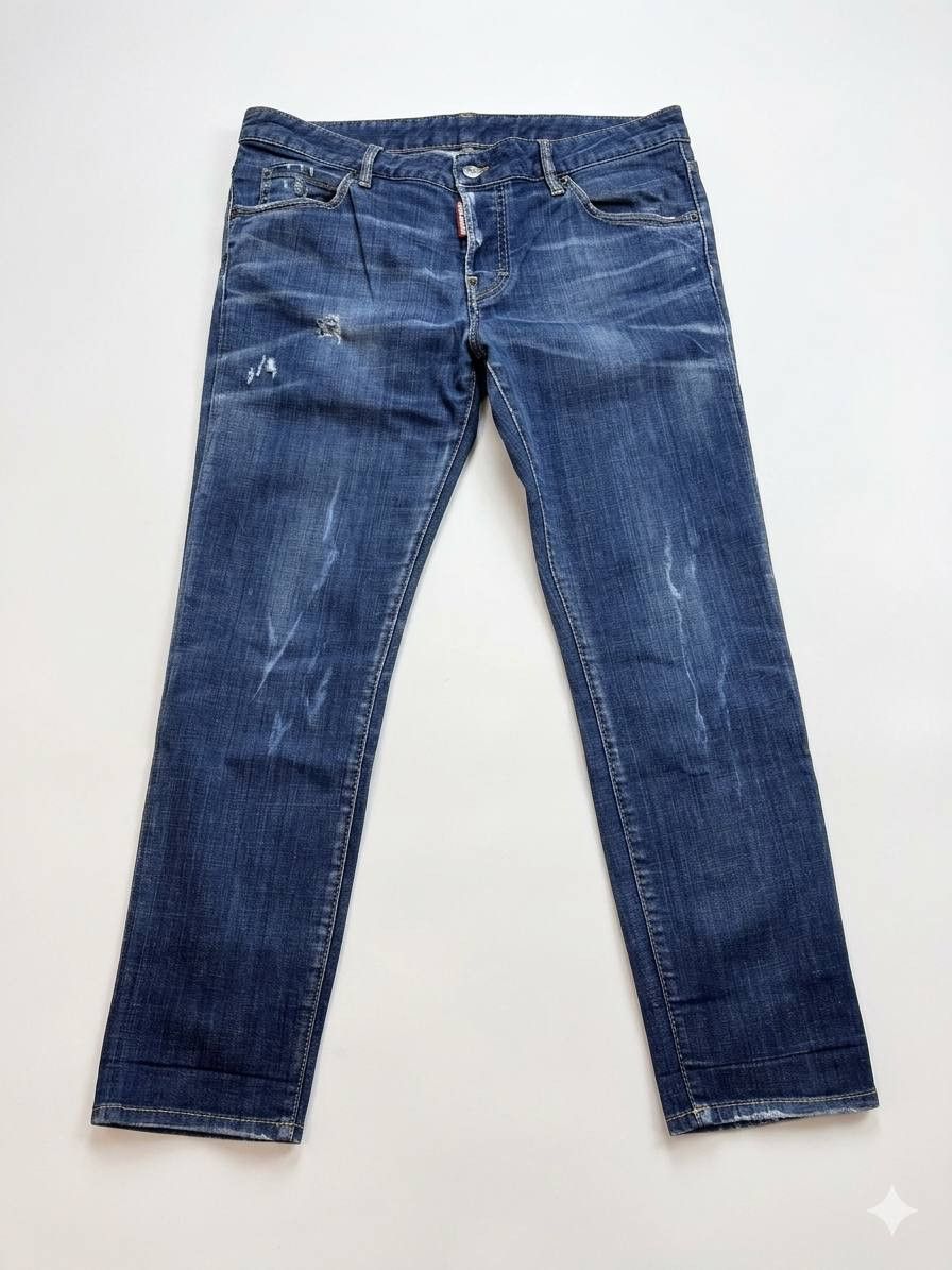 Dsquared2 DSQUARED2 Distressed Slim Jeans - Made in Italy - Size 44 Size US 34 / EU 50 - 1 Thumbnail