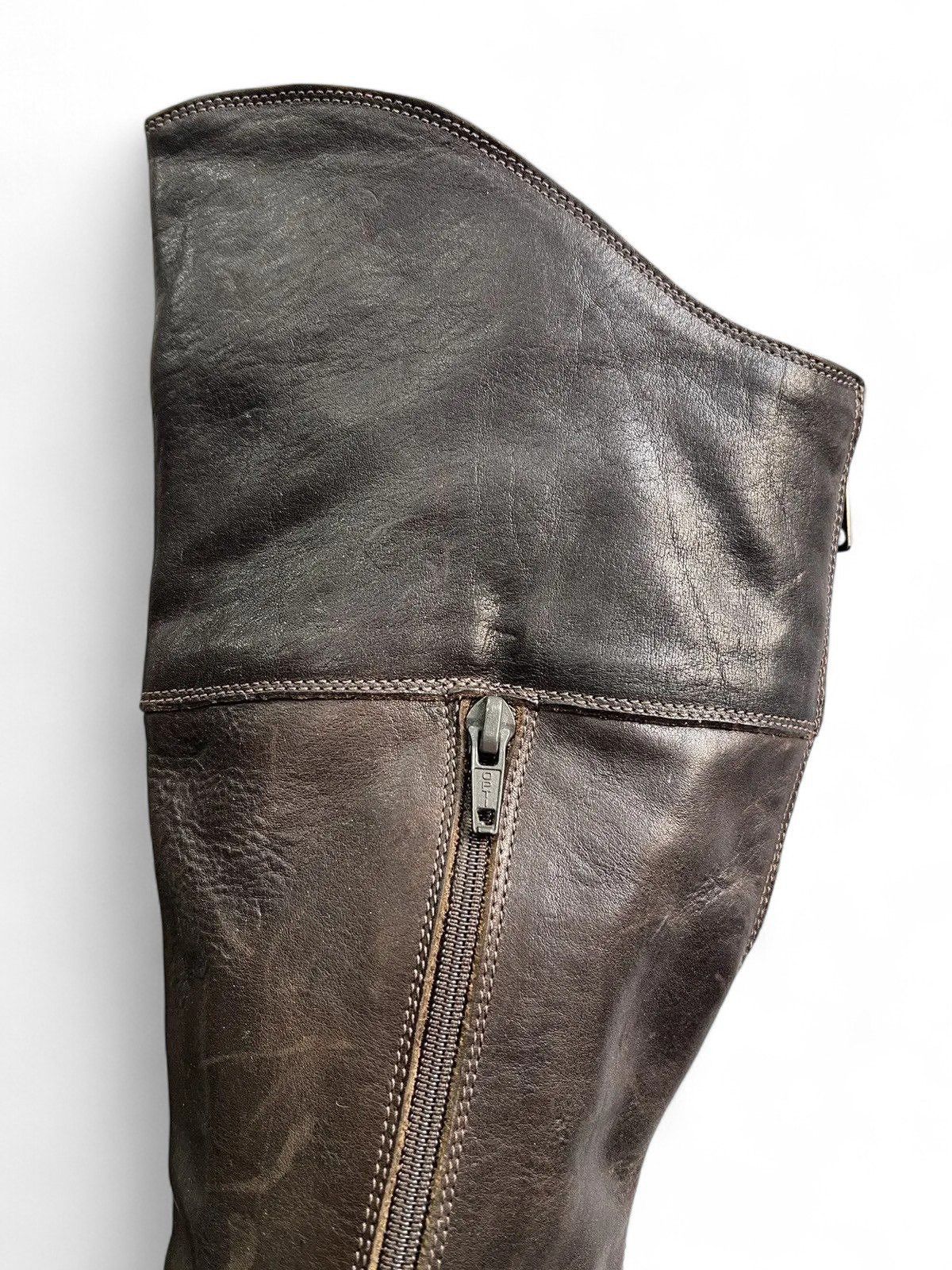 A.S.98 A.S. 98 Brown Leather Boots moto high Vintage Riding Style Size US 8 / IT 38 - 12 Thumbnail