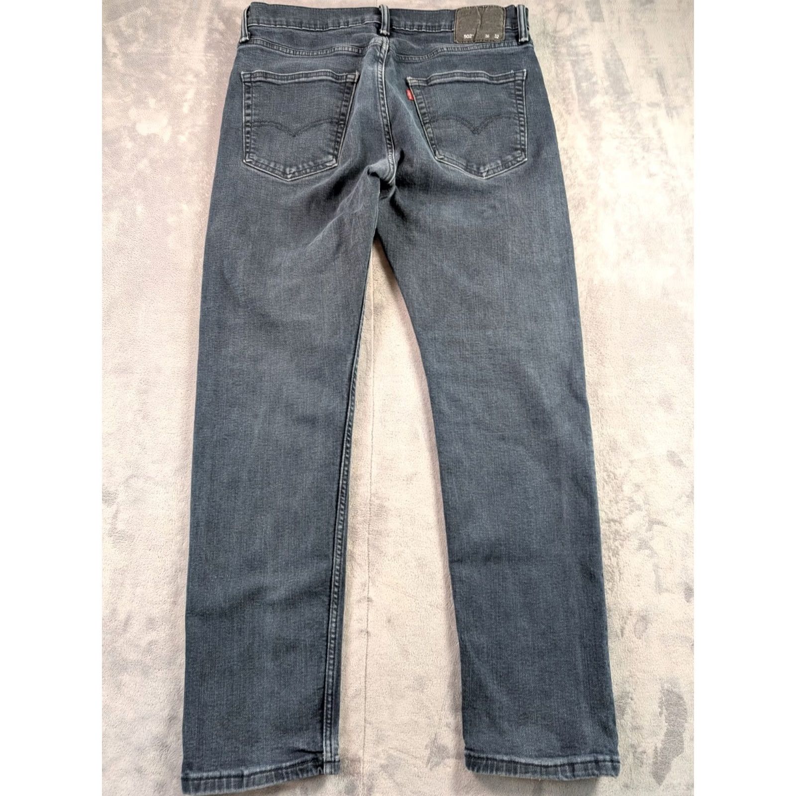 Levi's Levi's 502 Jeans Regular Taper Men's 34 Dark Wash Denim 5-Pocket Zip Button Mid Rise 30 Inseam City USA Retro Band 90s 80s Size US 34 / EU 50 - 5 Thumbnail