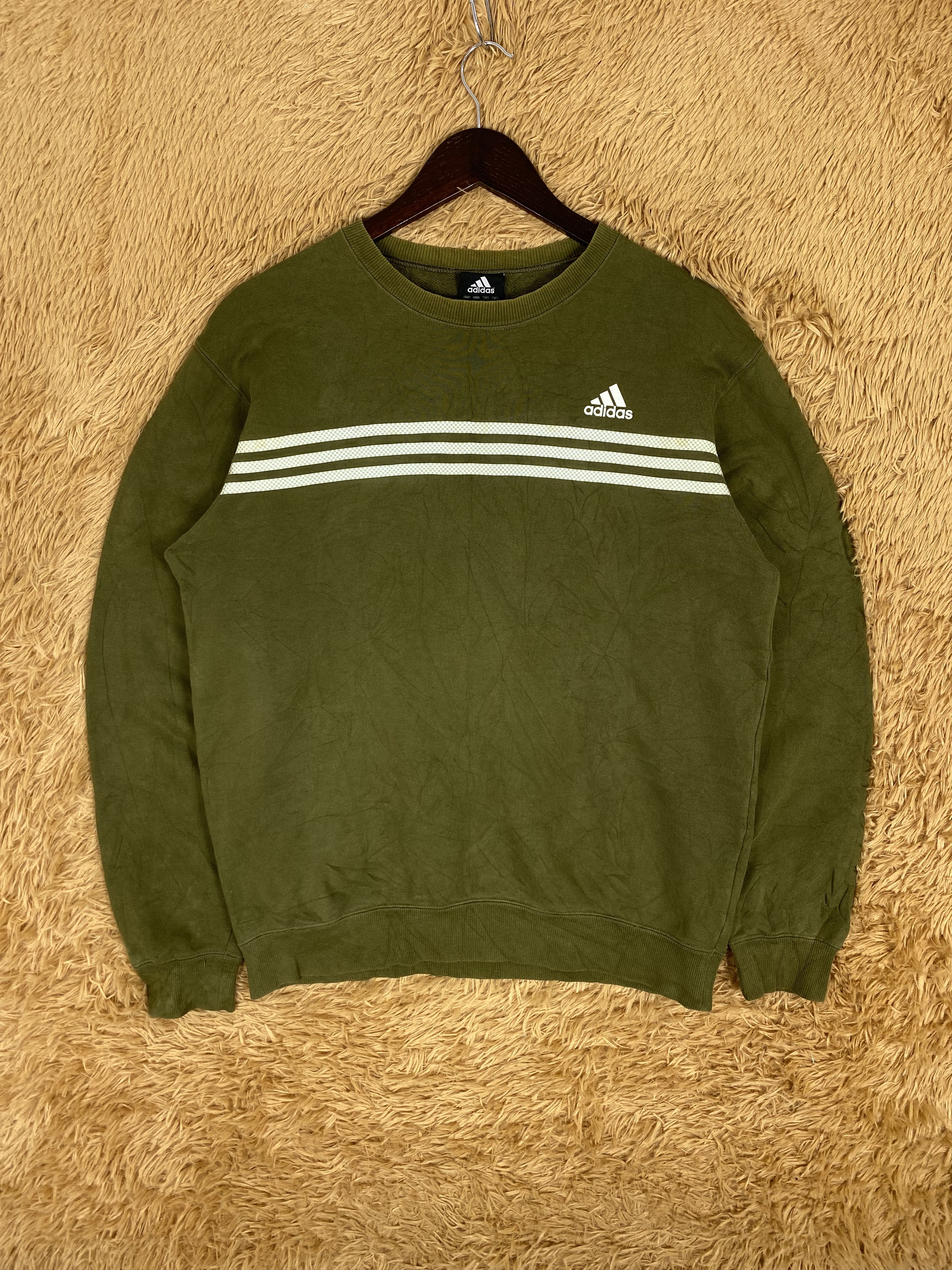 Adidas Vintage Adidas Three Stripe Sweatshirts PS0111 Size US S / EU 44-46 / 1 - 1 Thumbnail