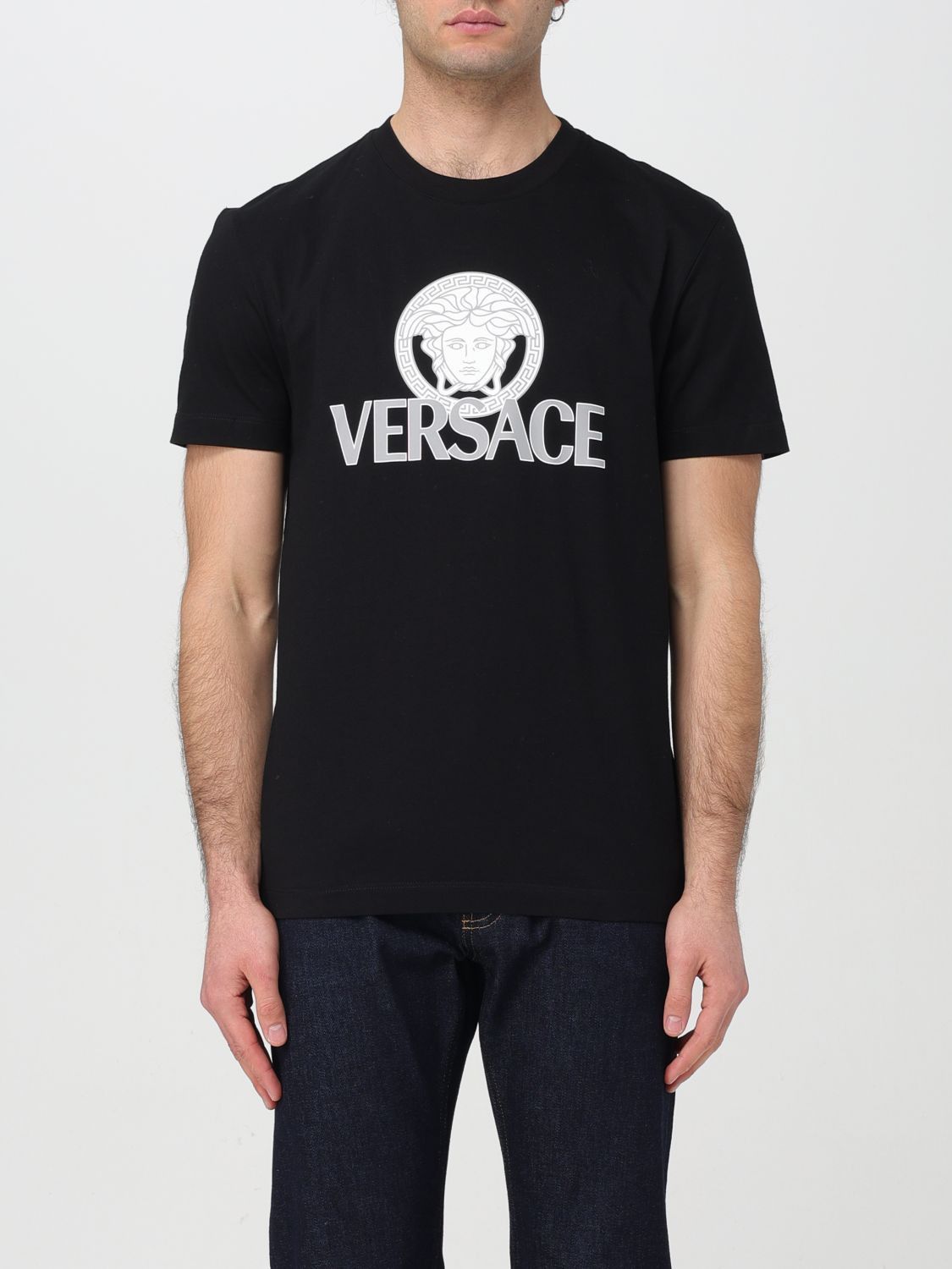 image of Versace T-Shirt Men Black (Size XL)