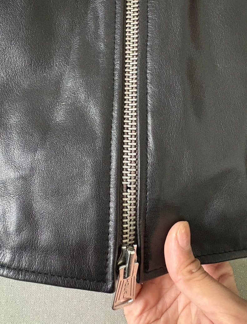 Vintage Buffalo Bobs Leather Jacket with Zippers-2506