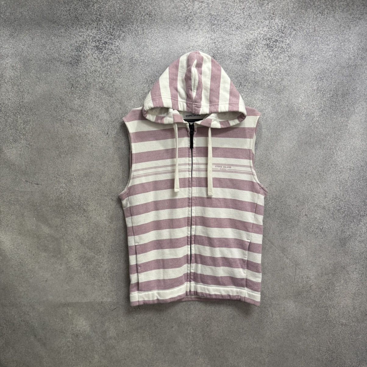 Stone Island Stone Island vest zip-hoodie striped Size US S / EU 44-46 / 1 - 1 Thumbnail