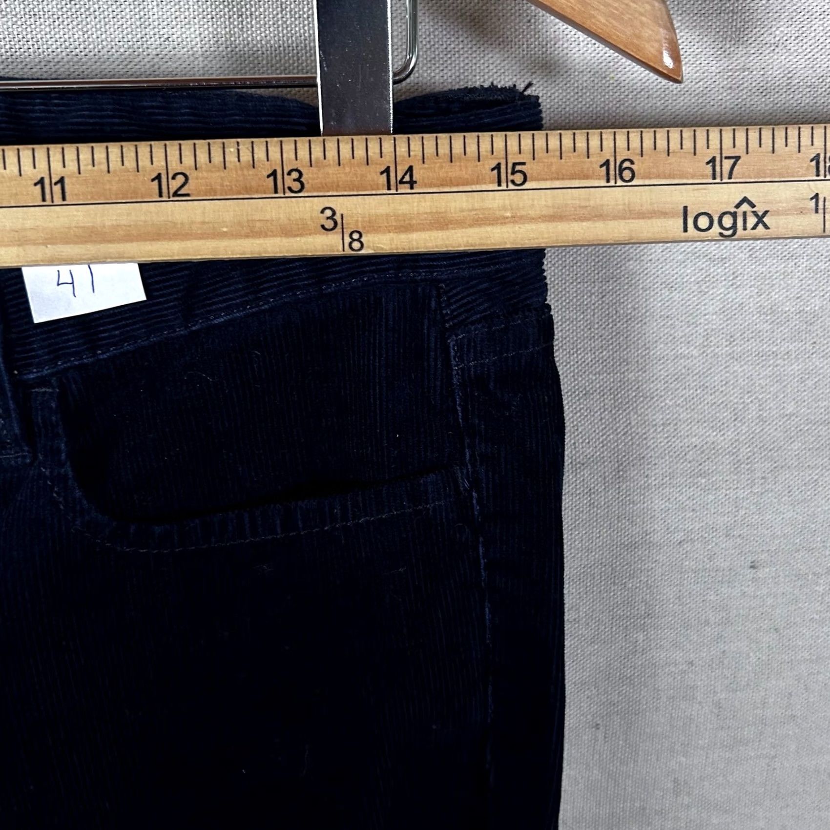 J.Crew J.Crew City Fit Corduroy Pants Navy Blue Straight Leg Women's 27R NEW Size 27" / US 4 / IT 40 - 5 Thumbnail