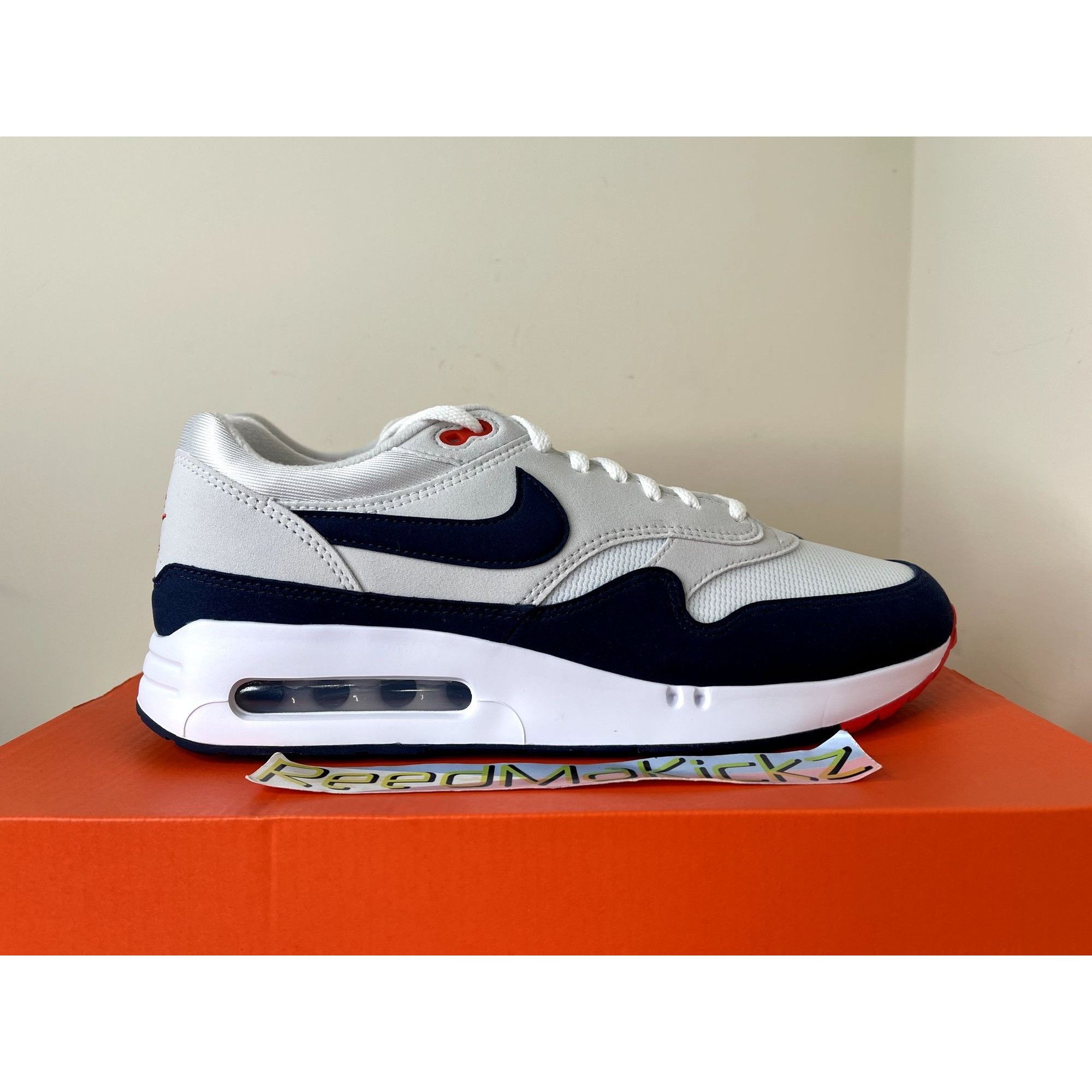 Nike Nike Air Max 1 '86 OG Golf White Obsidian Navy WOMENS 6.5us Size US 6.5 / IT 36.5 - 4 Thumbnail
