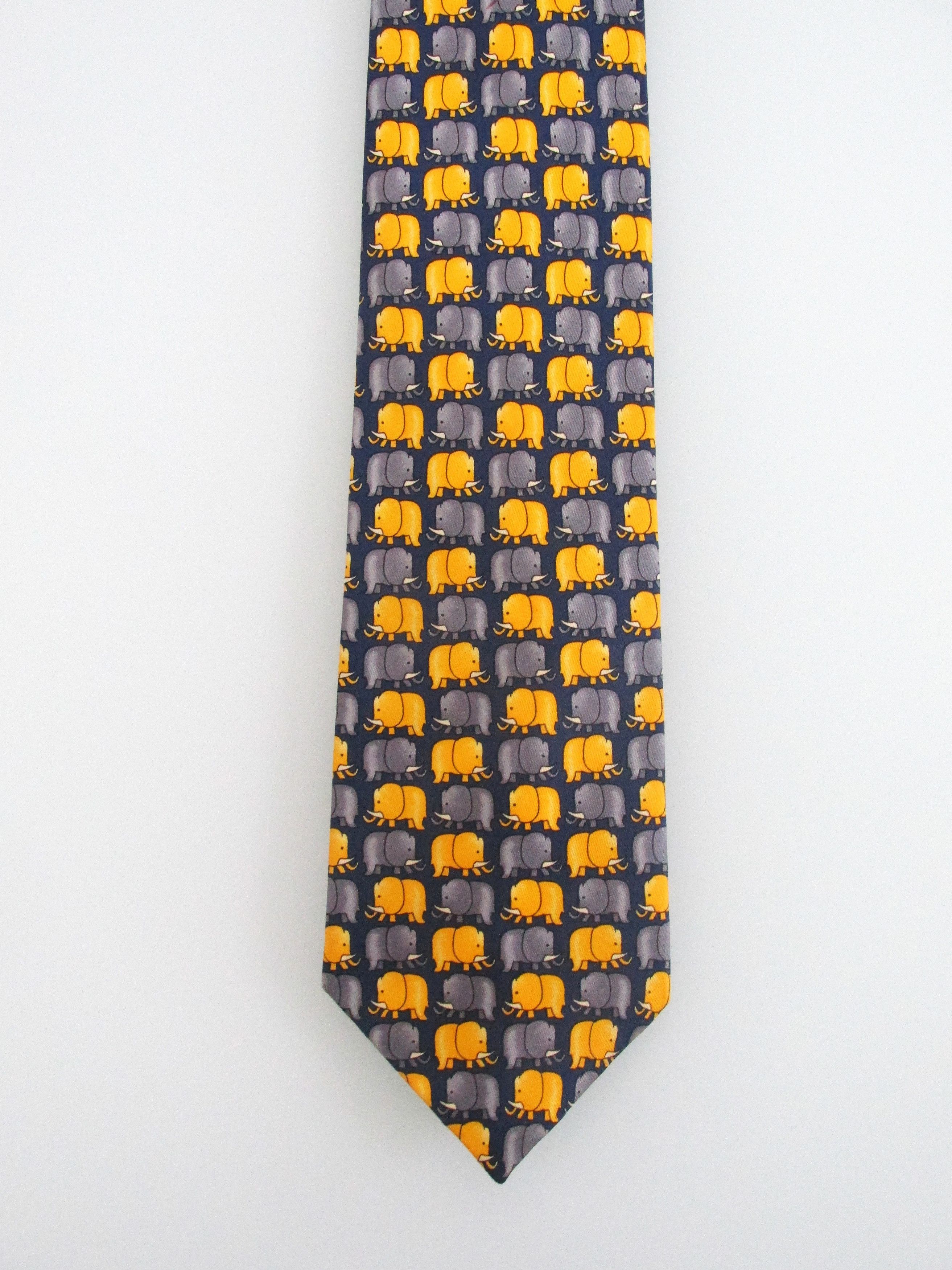 Other Elephant (NWOT) Men's Silk Tie by Charles of London Size ONE SIZE - 2 Thumbnail