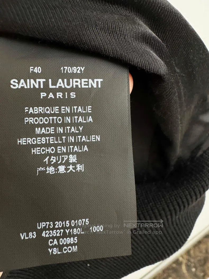 Saint Laurent Paris Saint Laurent Paris Baseball Jacket Size S / US 4 / IT 40 - 6 Thumbnail