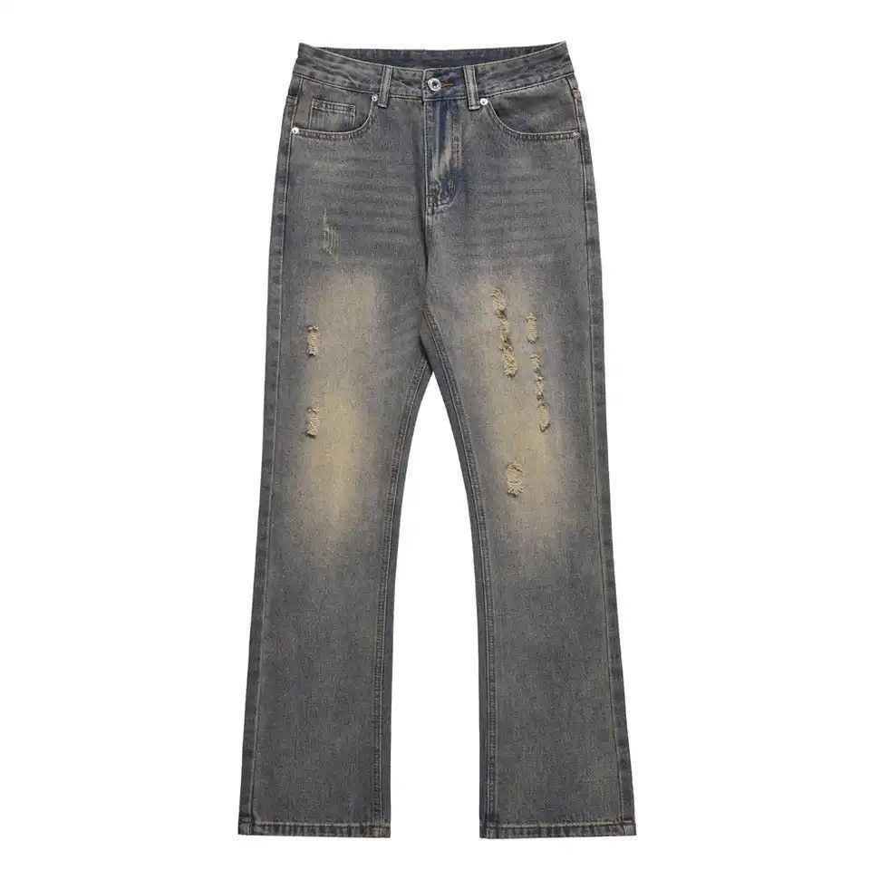 Denime × Vintage Slim Jeans Men Street Vintage Washed-out Skinny Size US 29 - 6 Thumbnail