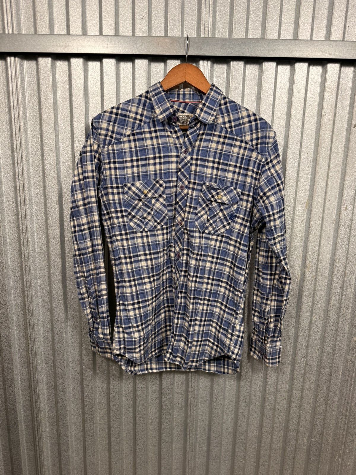 Wrangler Vintage Wrangler Western Plaid Button Up Cowboy usa Shirt Size US XL / EU 56 / 4 - 6 Thumbnail