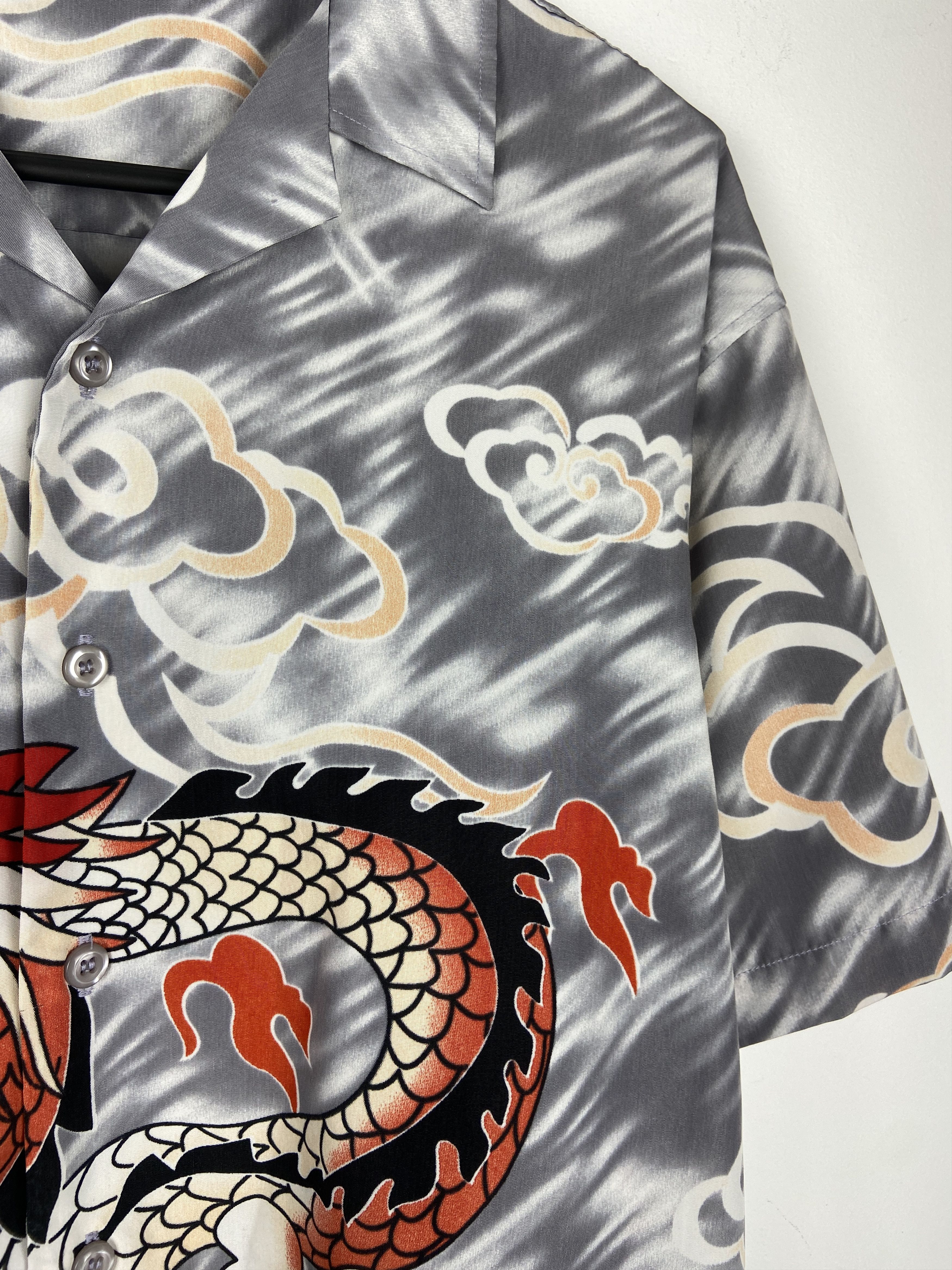 Japanese Brand Japanese Style Dragon Fly Button Up Short Sleeve Shirt Size US M / EU 48-50 / 2 - 6 Thumbnail