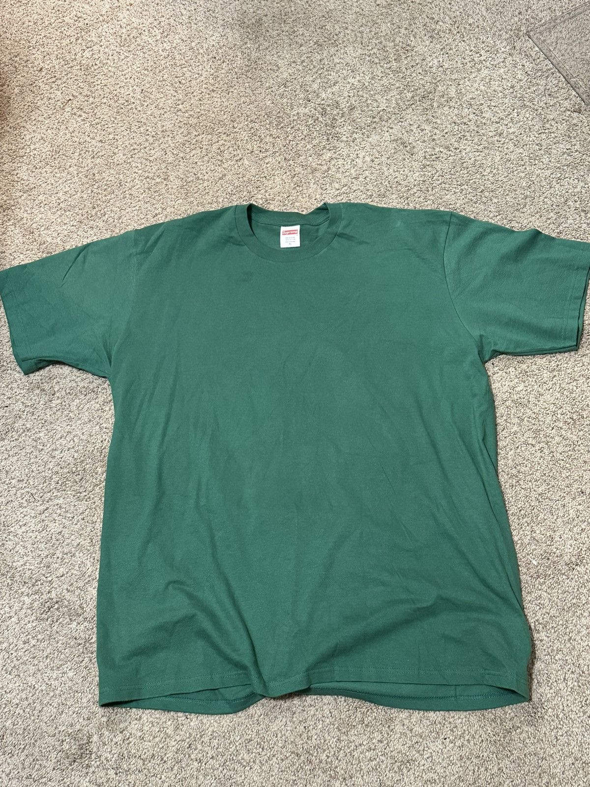 Supreme Supreme Green “Tape” T-Shirt XL Size US XL / EU 56 / 4 - 1 Thumbnail