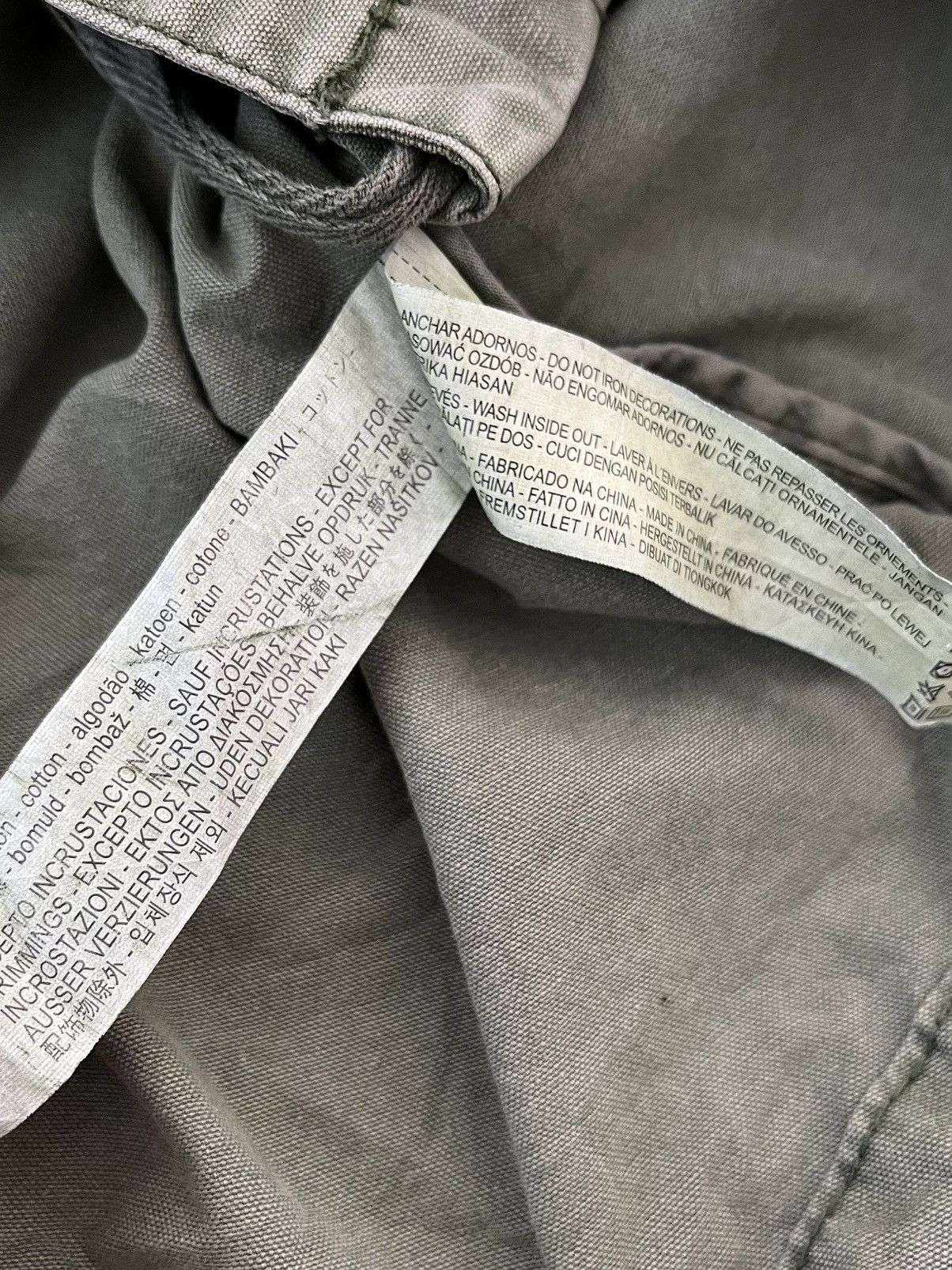 Zara Vintage Zara Distressed Canvas Parca Jakcet Size US L / EU 52-54 / 3 - 9 Thumbnail